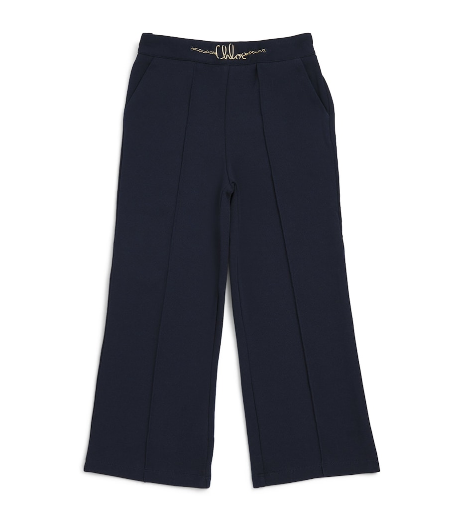 Chain Logo Belt Trousers (6-12 Years) NAVY Image 1