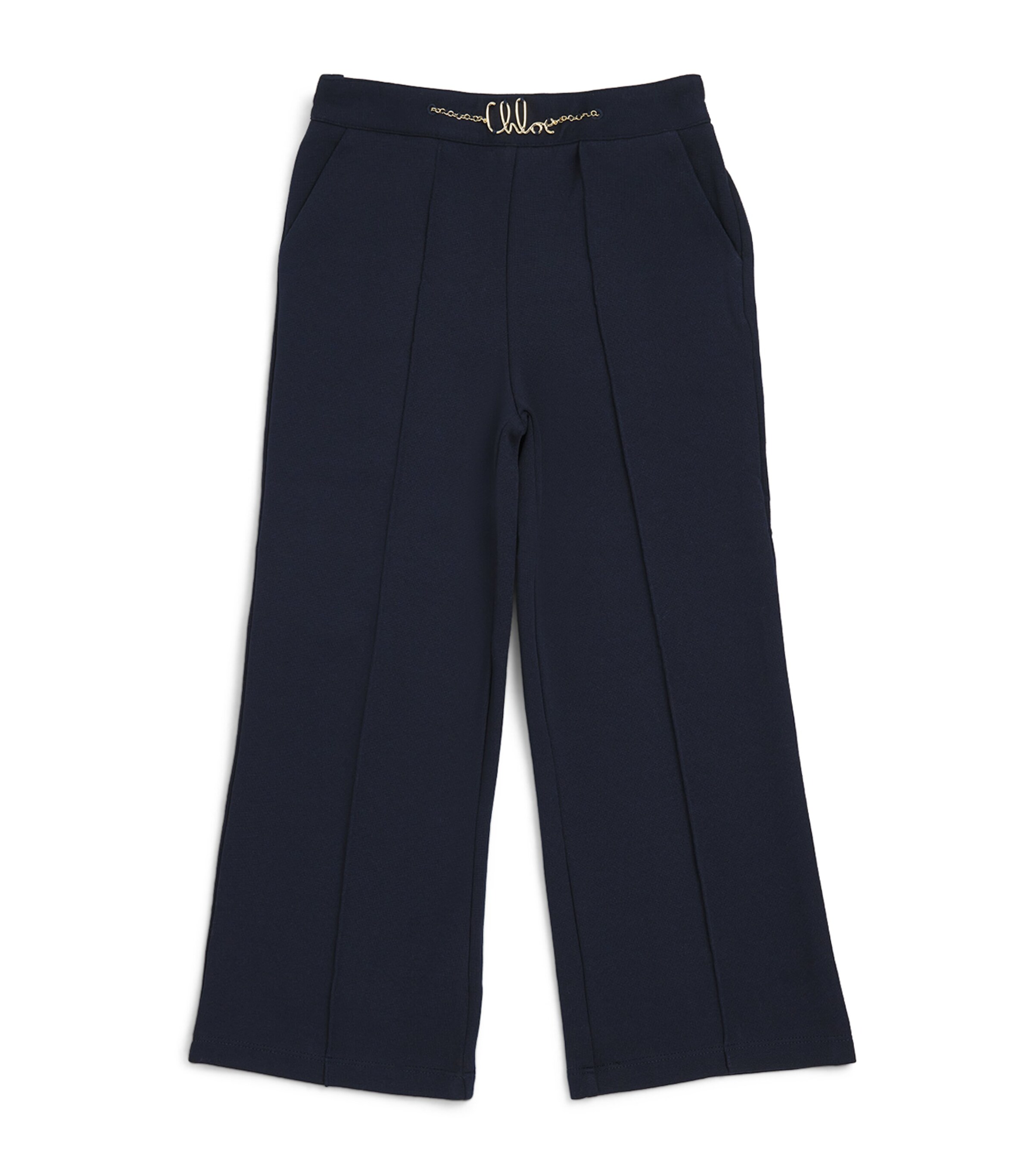 Chloé Kids Chain Logo Belt Trousers (6-12 Years) | Girls Clothing | Trousers & Leggings | Designers | Chloé