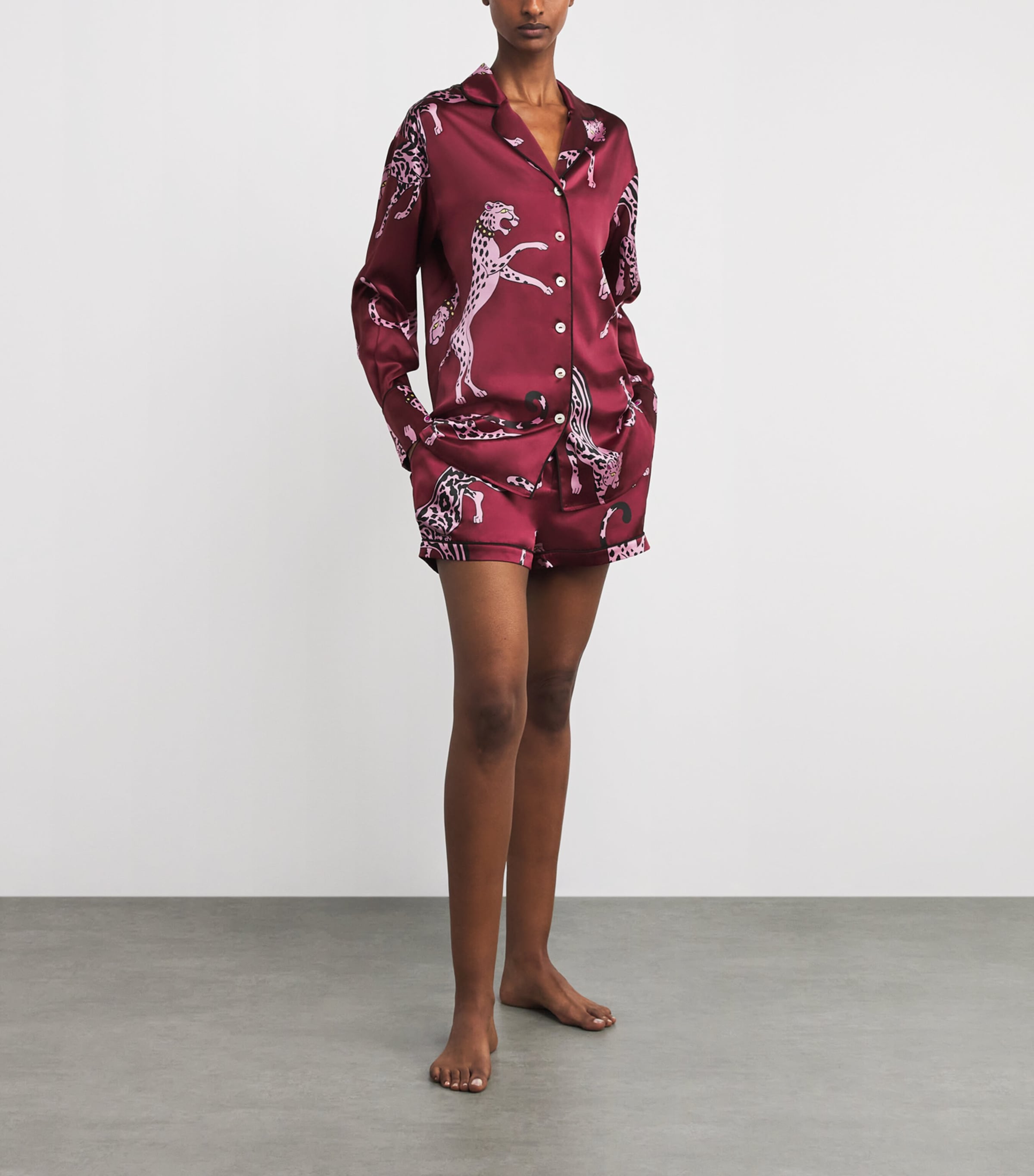 Silk Cheetah Alba Pyjama Set CHERIE Image 2