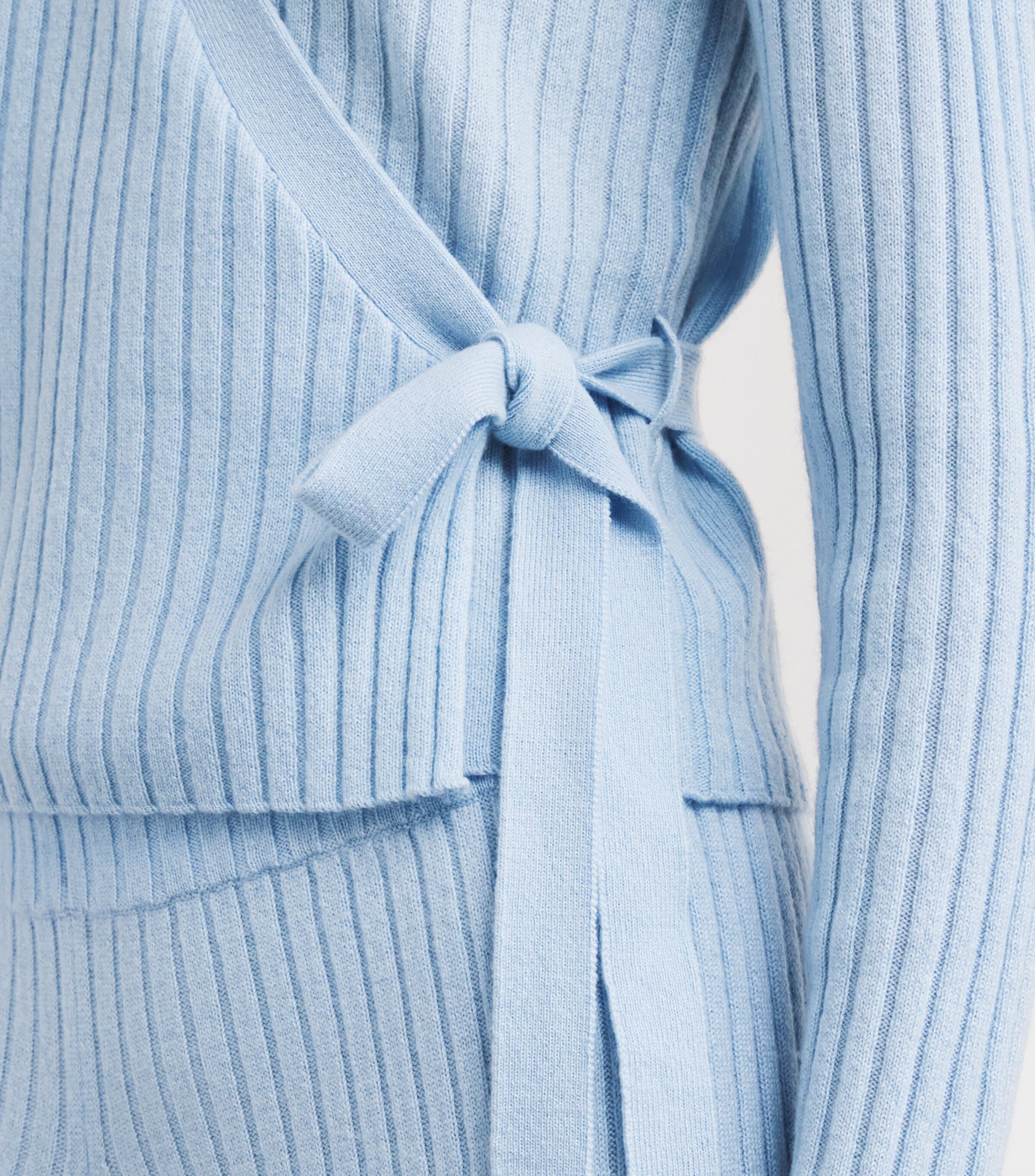 Cashmere Rib Cardigan 11/11 BLUE Image 6