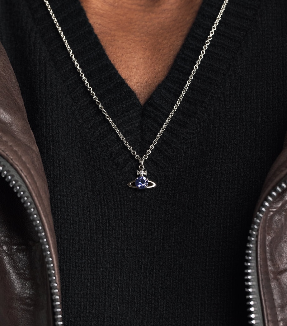 Vivienne Westwood Reina Pendant Necklace Plat/lavender Image 2