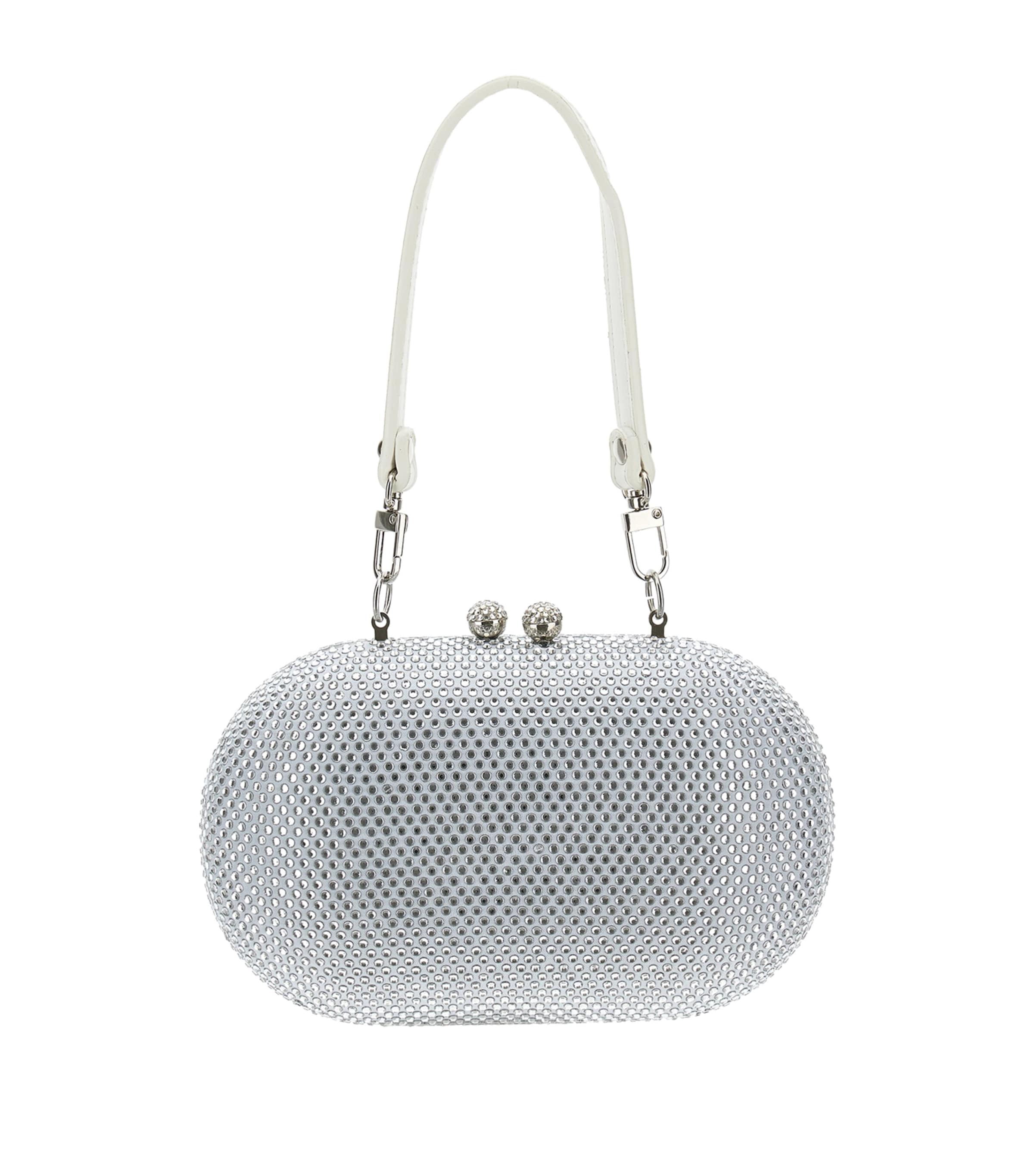 Monnalisa Kids' Embellished Clutch Bag In White