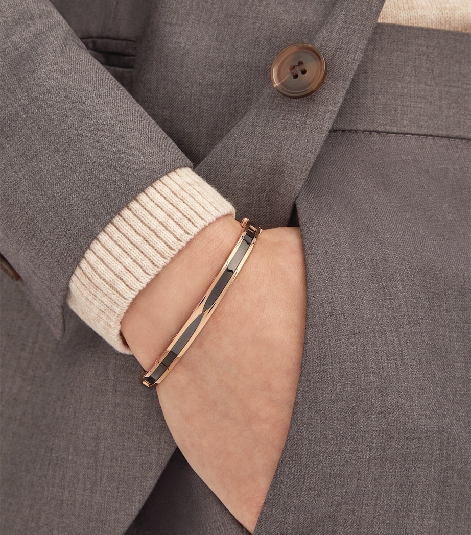 Bvlgari Rose Gold And Ceramic B.Zero1 Bangle Pink Gold Image 4