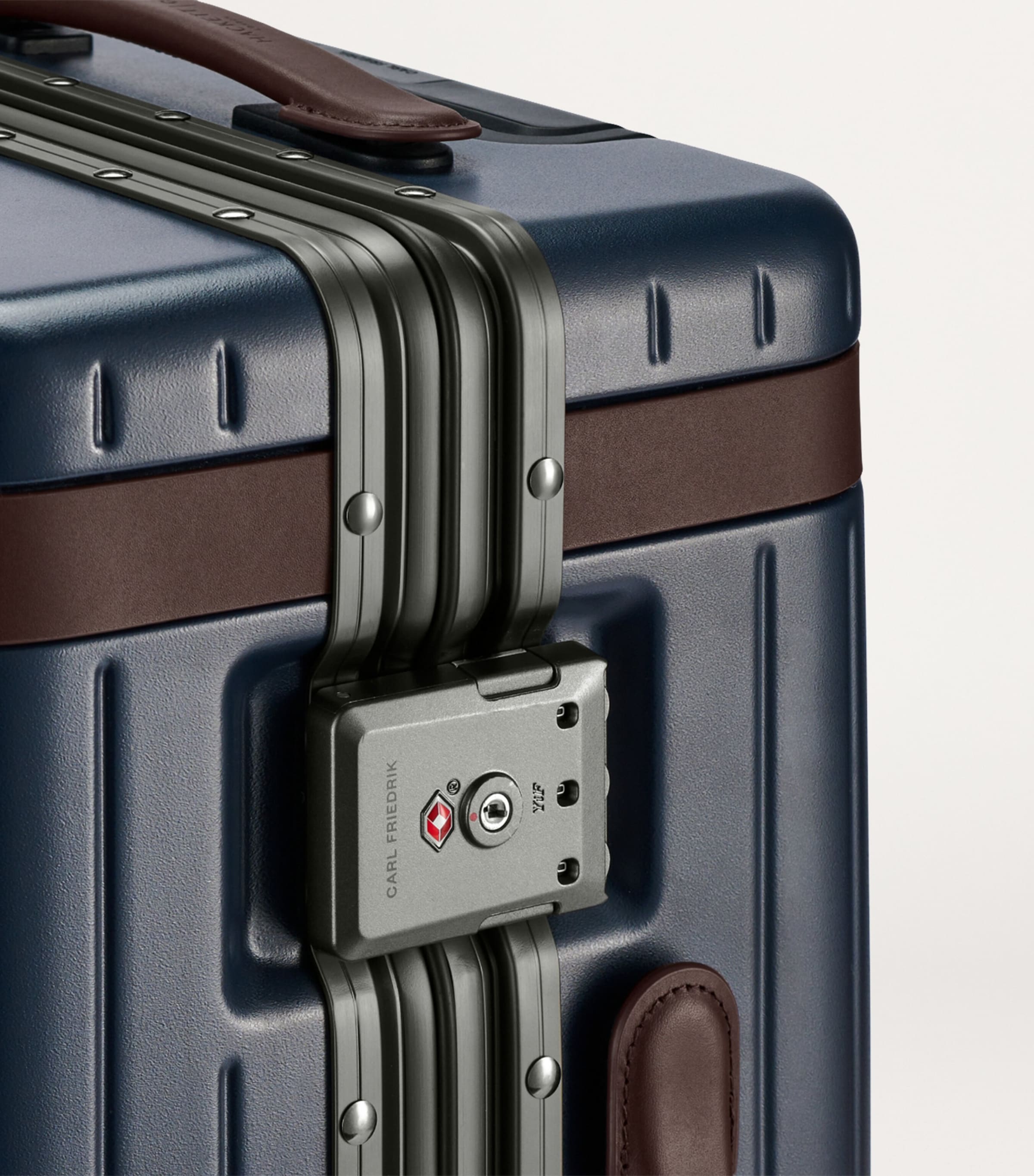 x Hackett Carry-On Suitcase (55cm) NAVY/ CHOCOLATE Image 8