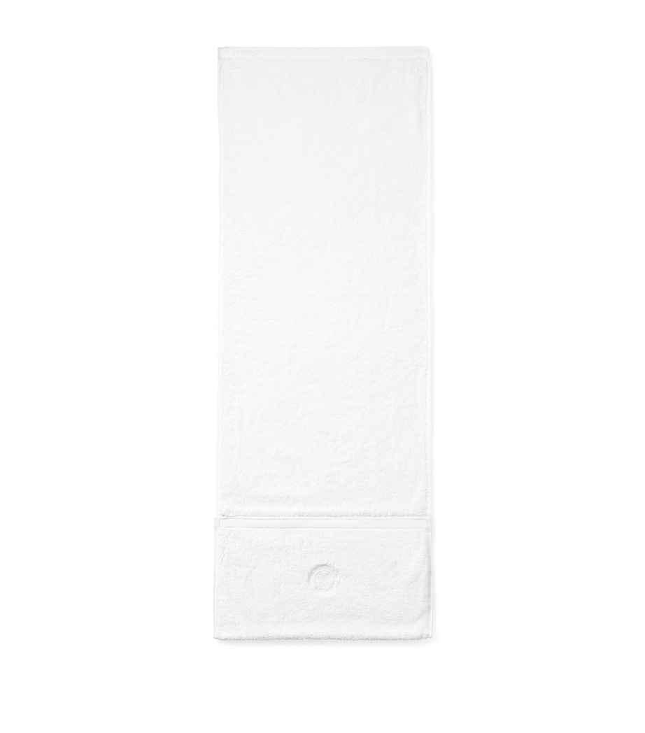 Christy x Wimbledon Logo Gym Towel (40cm x 120cm) White Image 1