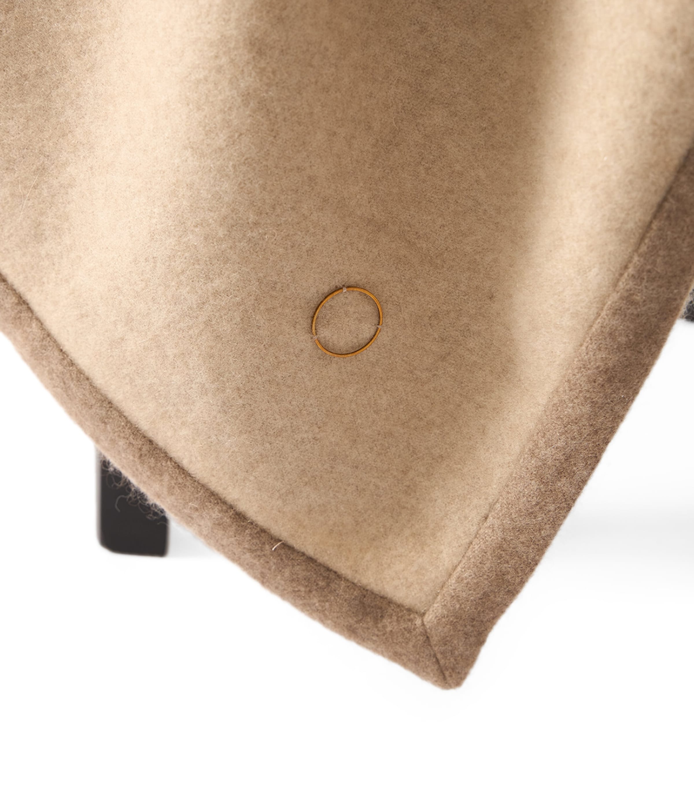 Oyuna Cashmere Arteno Throw (200cm x 145cm) Beige & Taupe Image 3