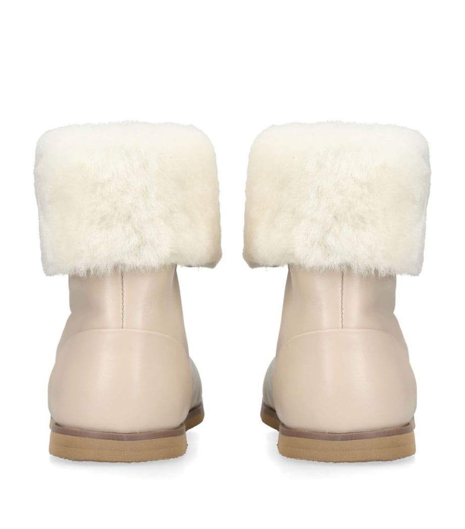 Leather-Shearling Ivy 3.0 Boots CREAM Image 2