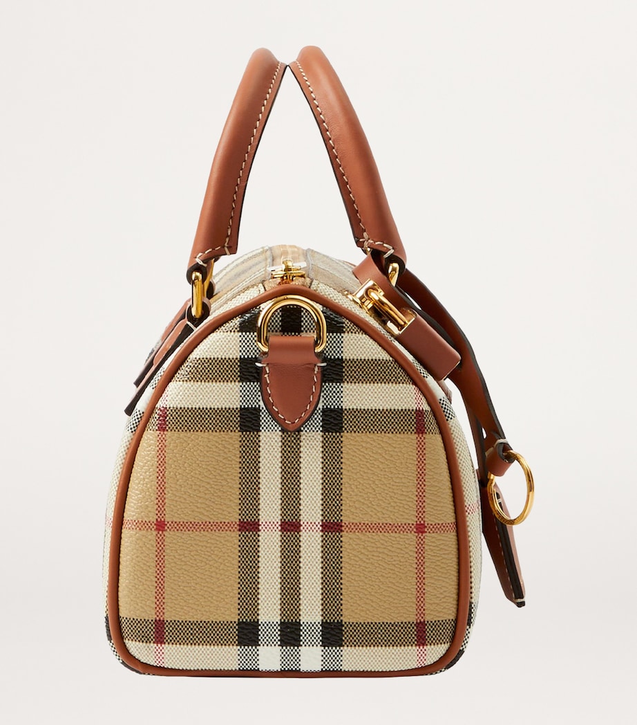 Mini Check Holdall VNTG CHK/BRIAR BROWN Image 2