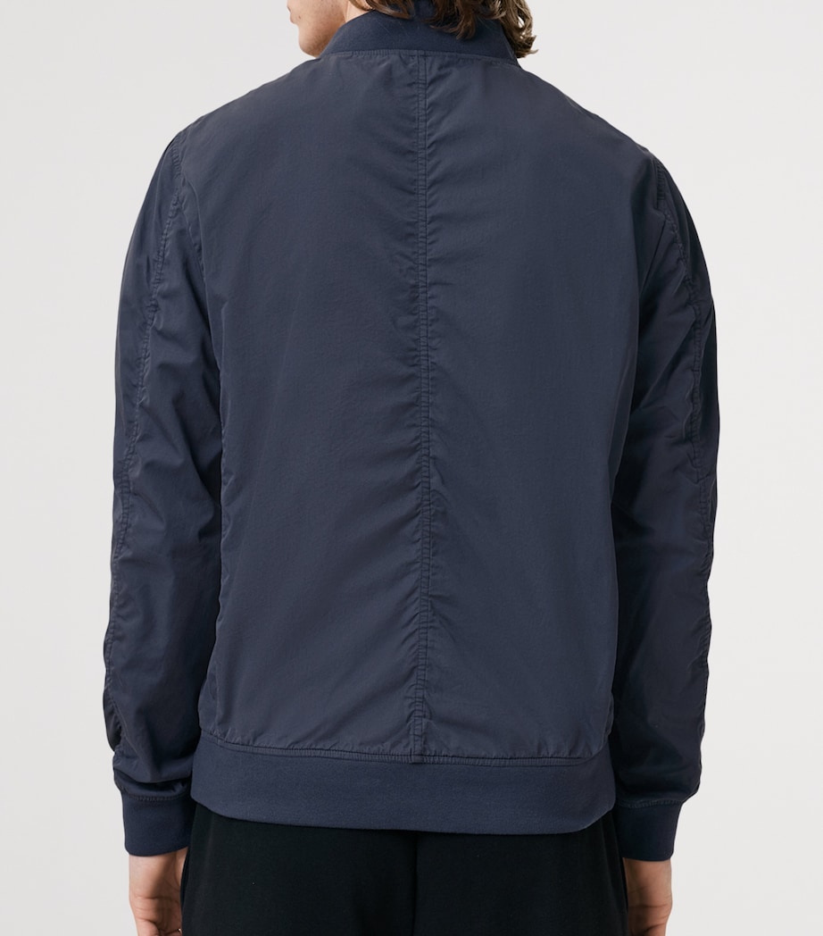 AllSaints Mens Bassett Bomber Jacket Command Blue Image 5