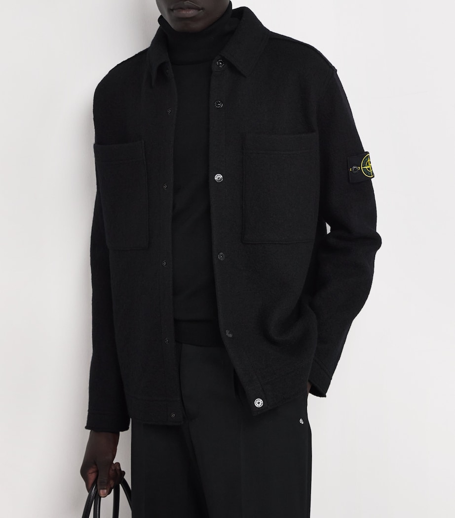 Virgin Wool Felt Overshirt V0029 Image 6