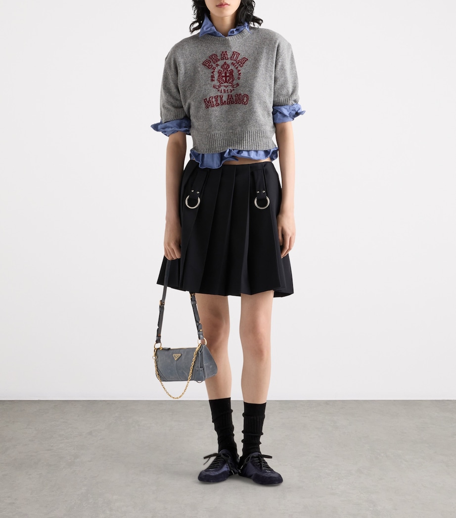 Wool-Cashmere Logo Sweater F0ETA Image 2