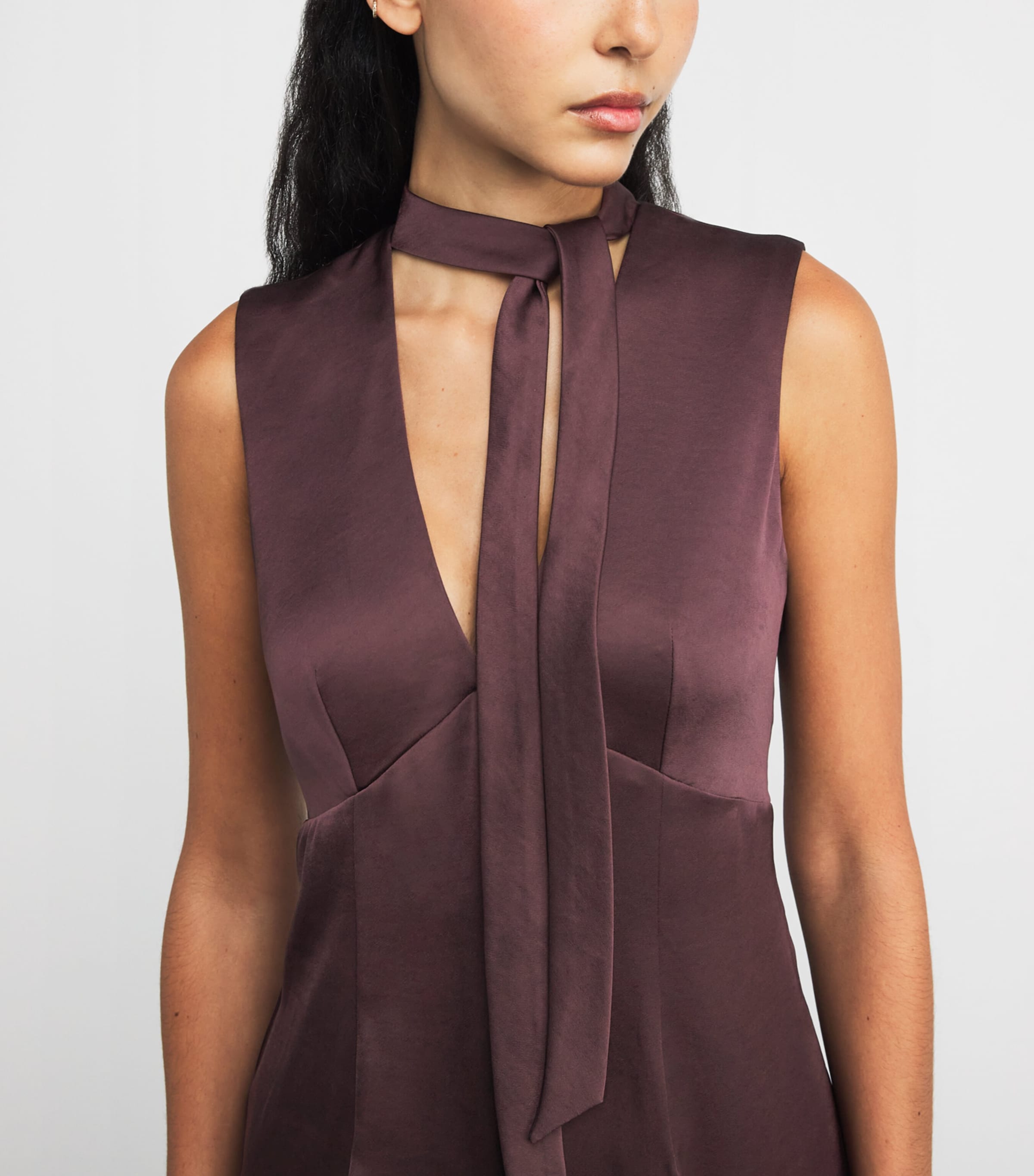 Satin Jumpsuit AUBERGINE Image 4