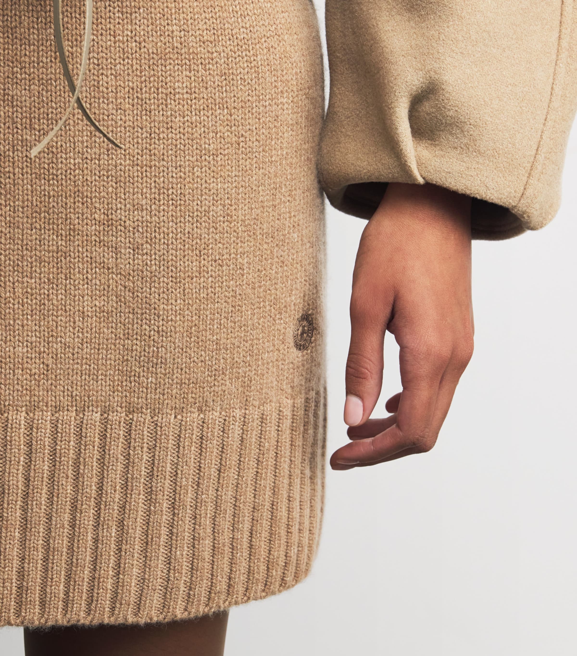 Cashmere Rollneck Mini Dress LLAMA Image 7