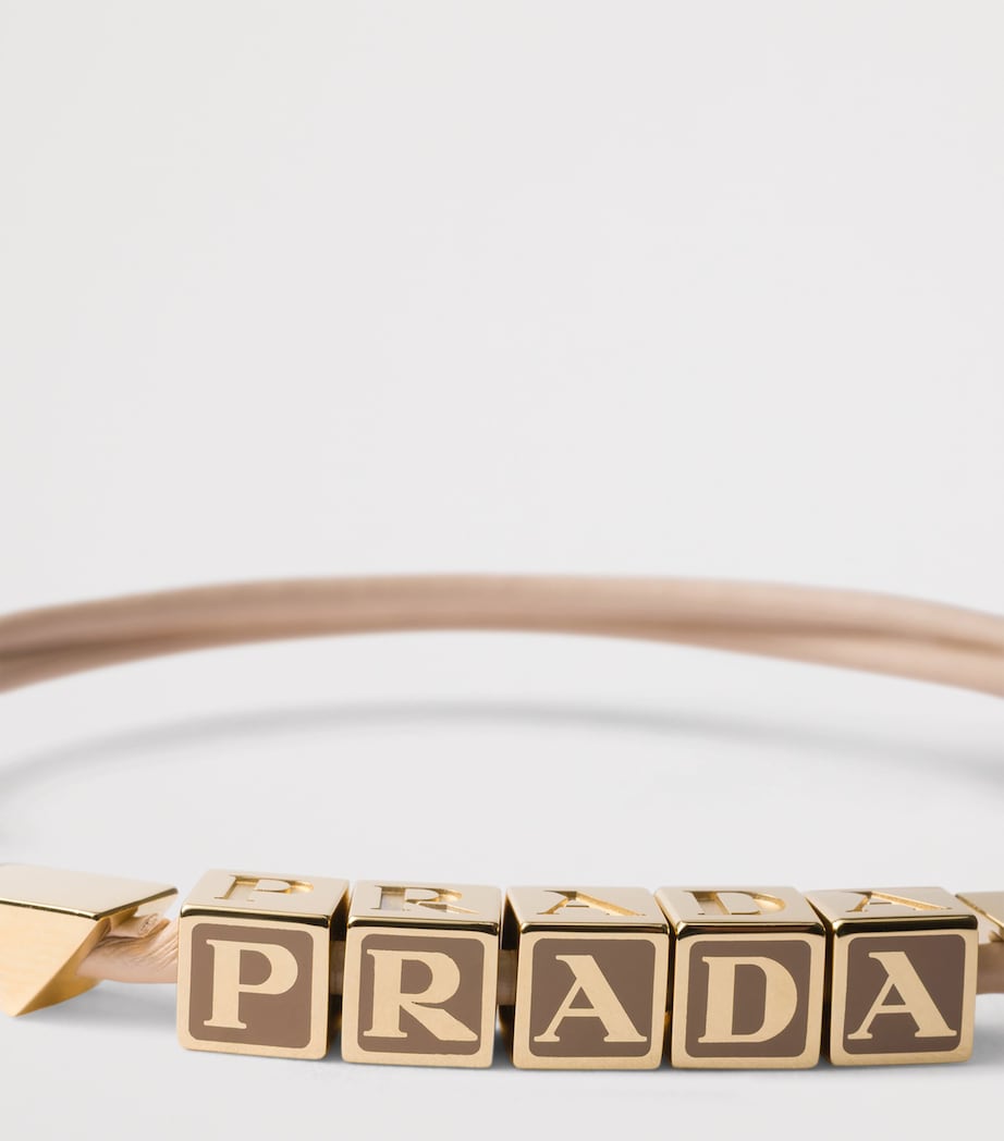 Nappa Leather Logo Bracelet F0236 Image 2