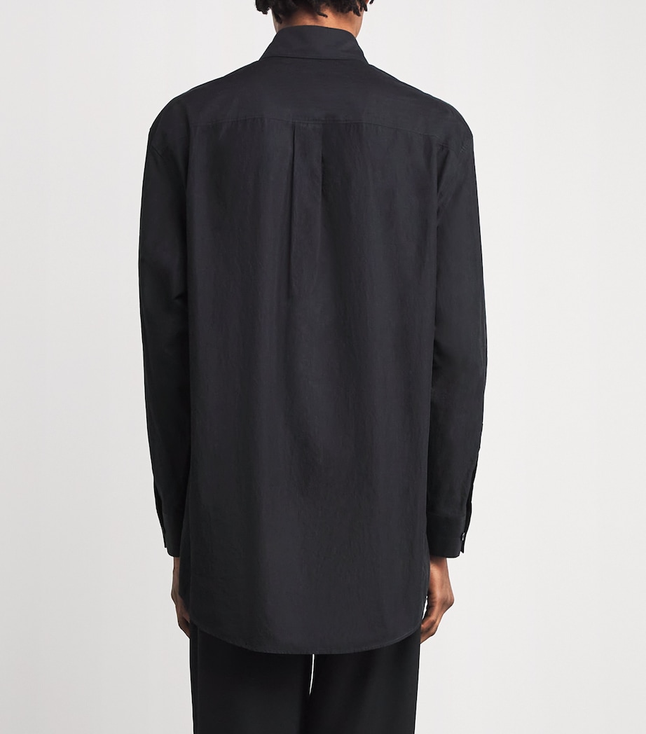 Crepe Cotton Double Pocket Shirt CHARCOAL BK980 Image 4