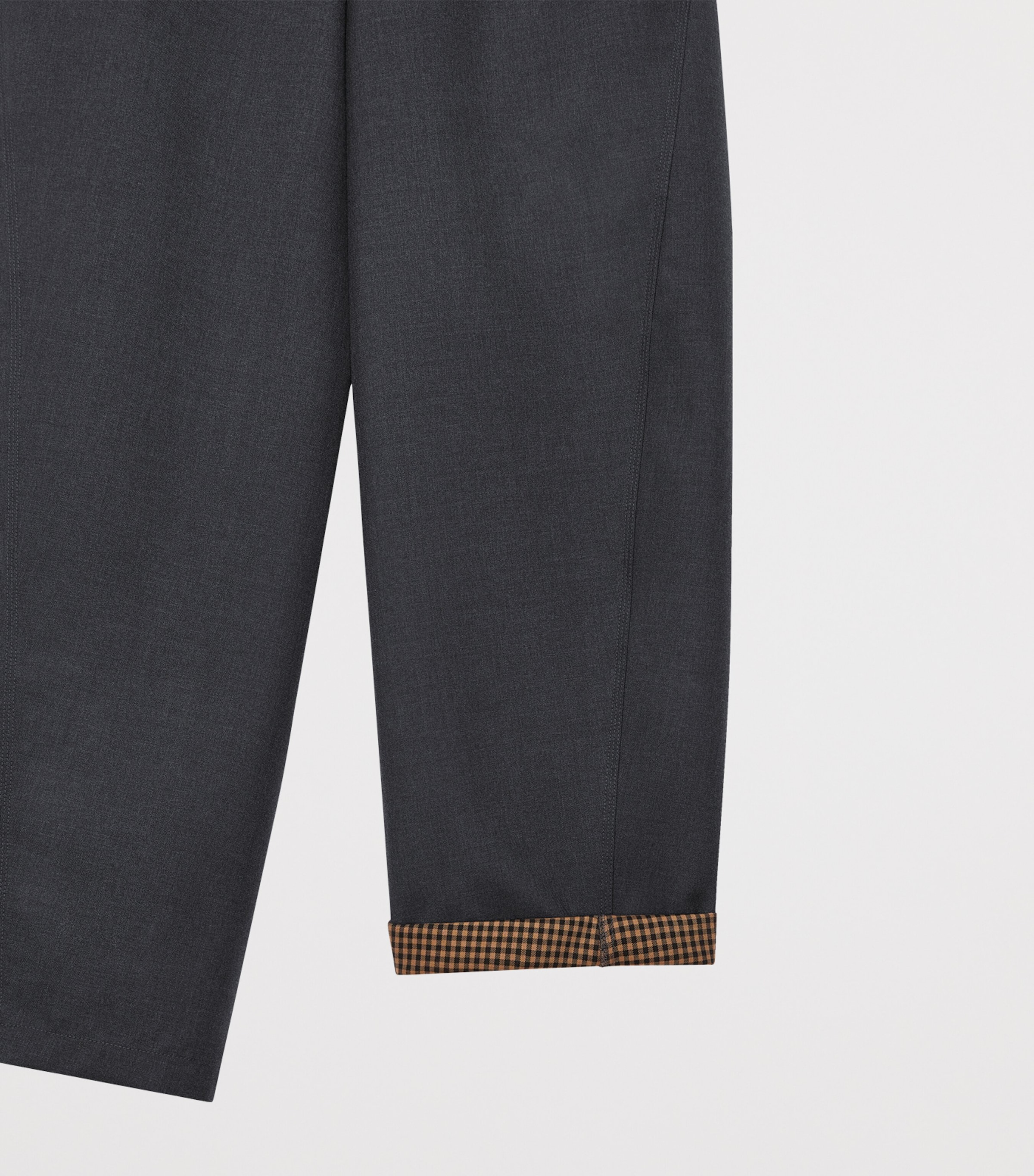 Givenchy Mens Wool-Silk Couture Seam Trousers Image 5