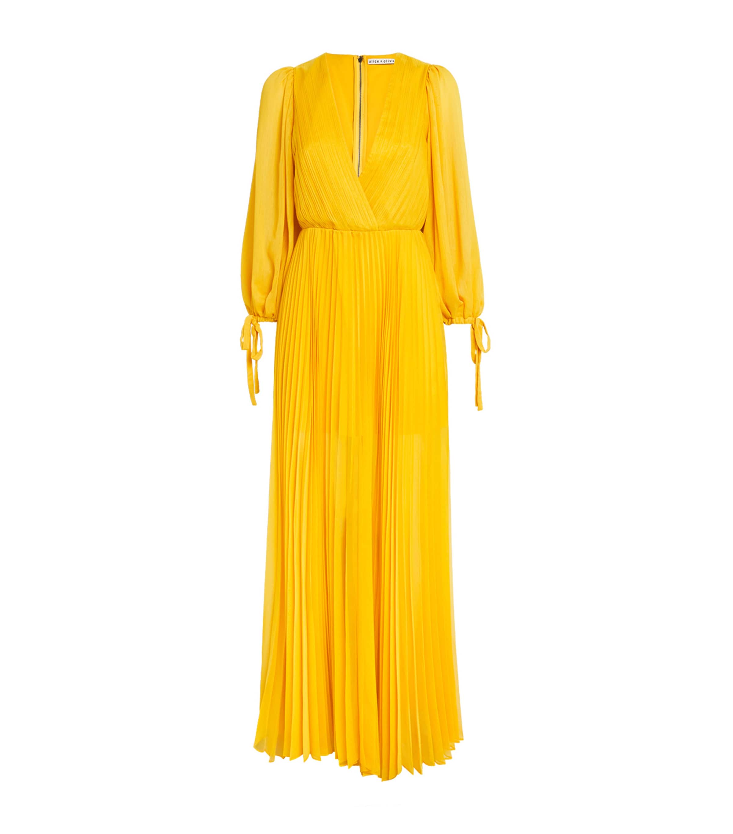 Alice+Olivia Nya Pleated Maxi Dress | Partywear | Holiday Shop | Womens | Summer dresses | Dresses | Women Clothing | Maxi Dresses | Party Dresses | Cocktail Dresses | Day Dresses | Designers | alice + olivia