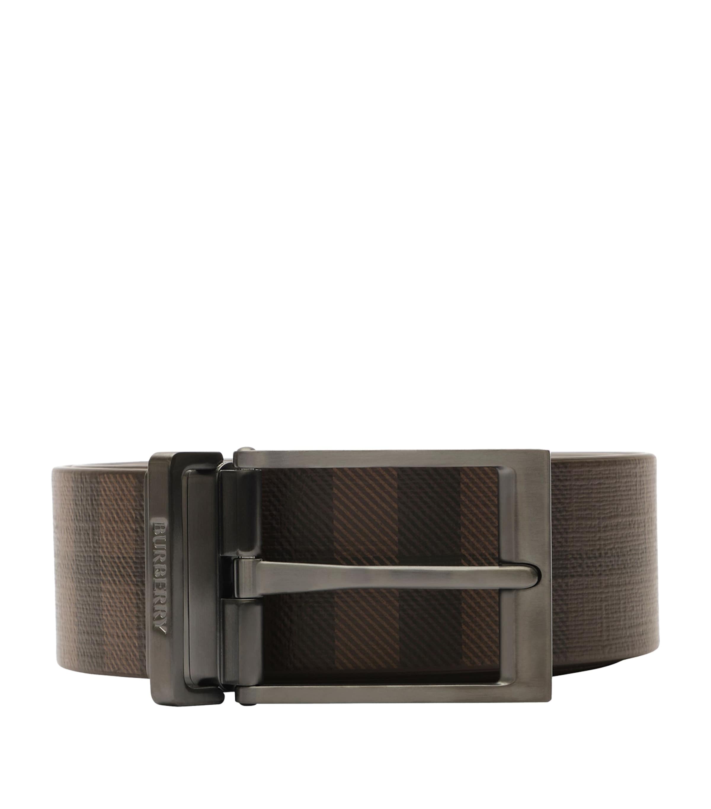 Burberry Leather Reversible Belt Dark Brown Image 1