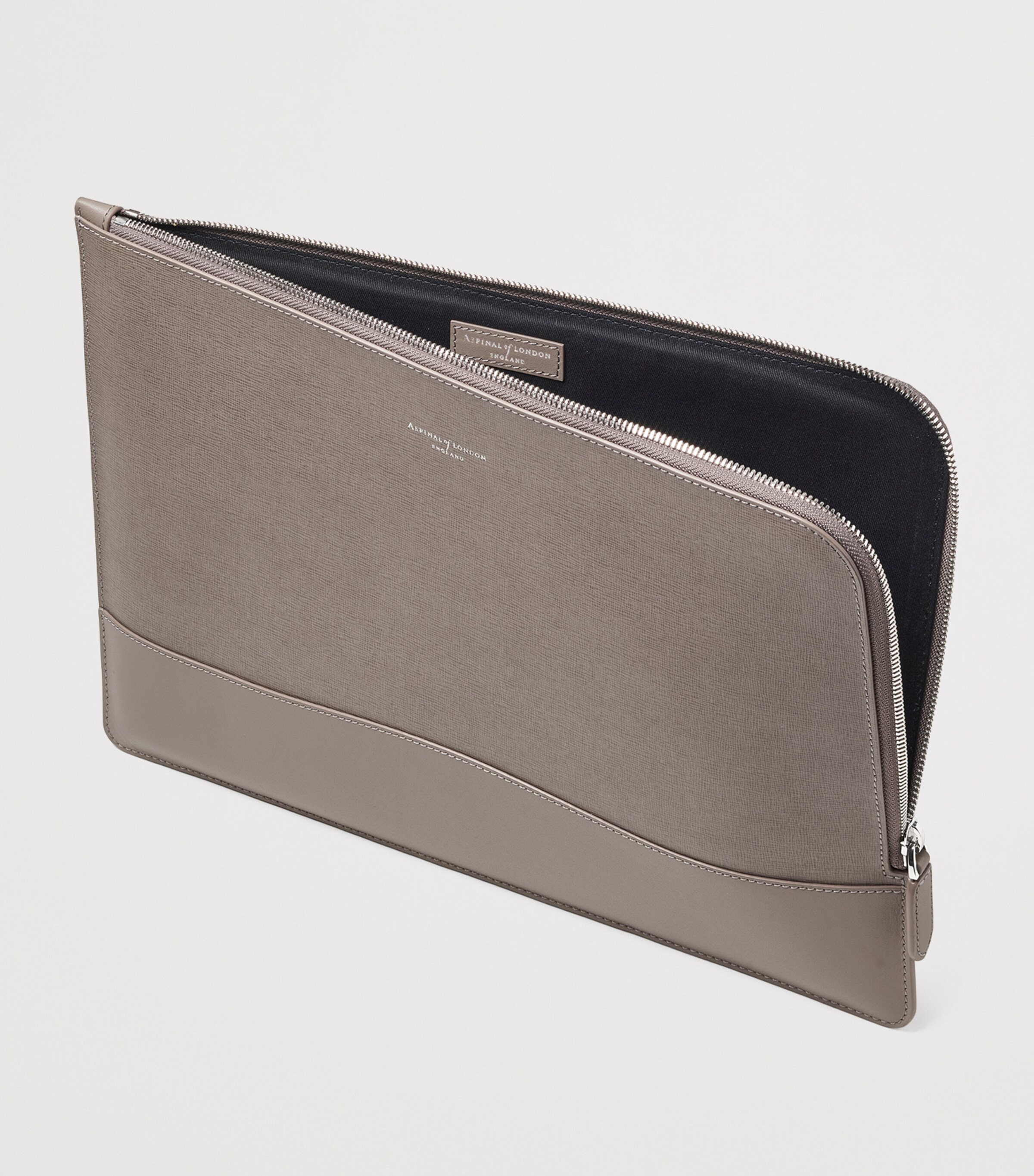 Aspinal Of London Leather City Folio Laptop Case Caspianblue Image 5