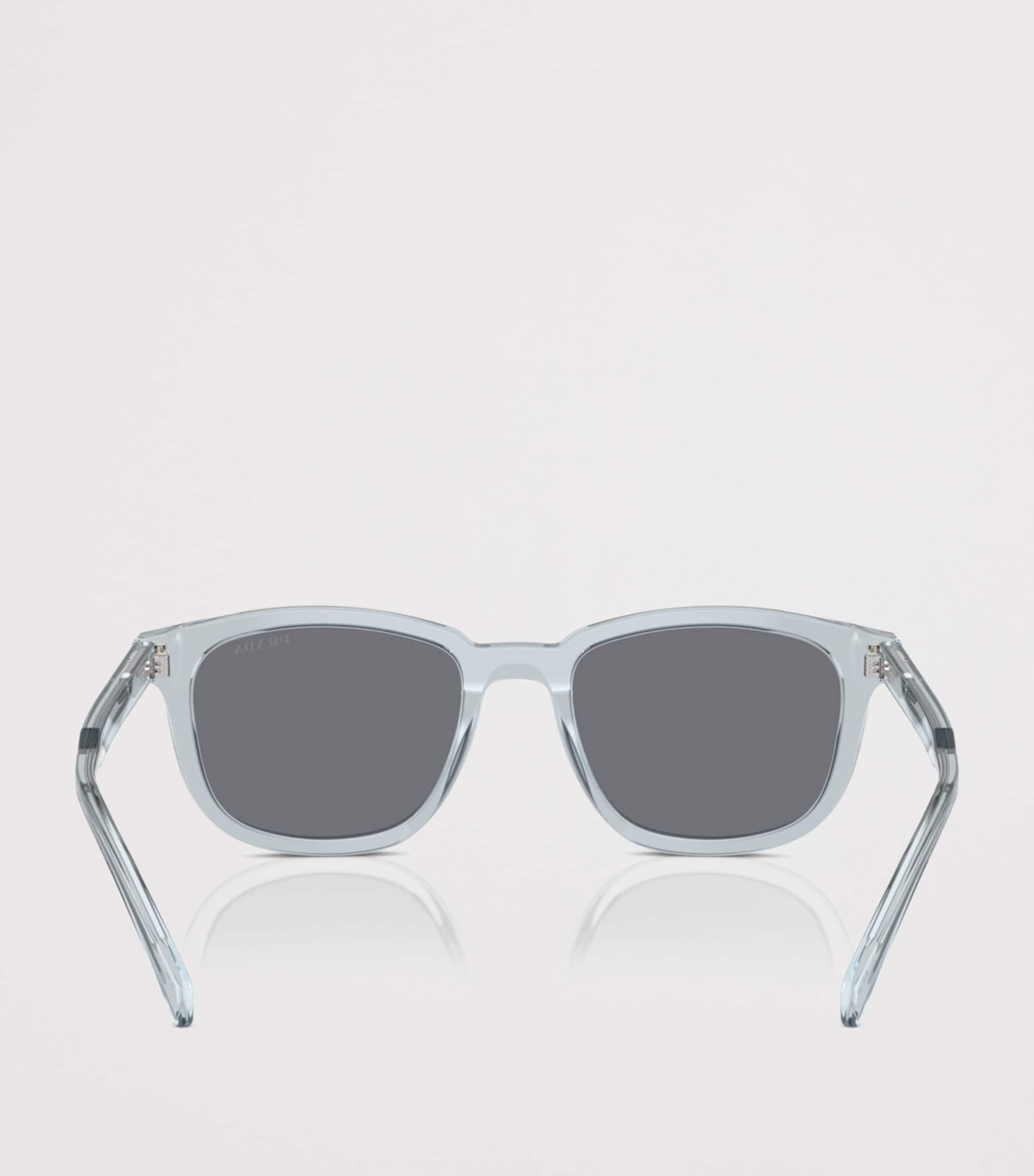 Prada Acetate Pillow Sunglasses Clear Image 4