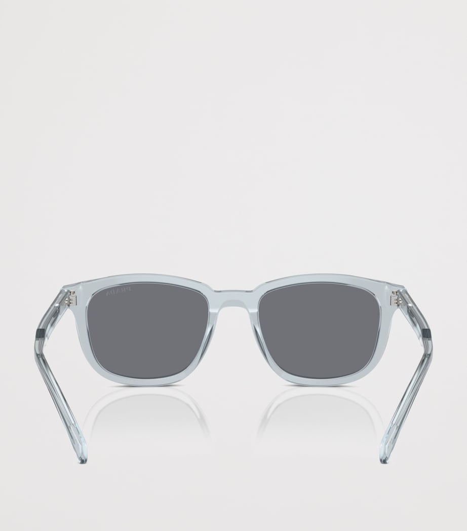 Prada Acetate Pillow Sunglasses Clear Image 4