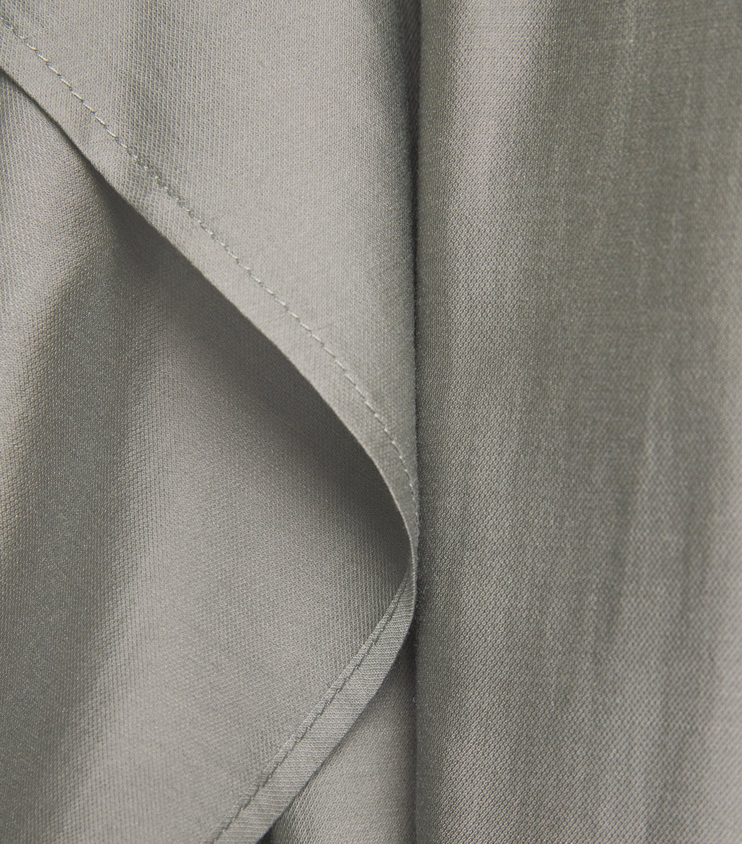 System Mens Scarf-Detail Shirt Mint Grey My Image 5