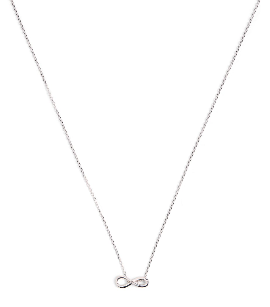 Astrid & Miyu White Gold Infinite Pendant Necklace White Gold Image 1