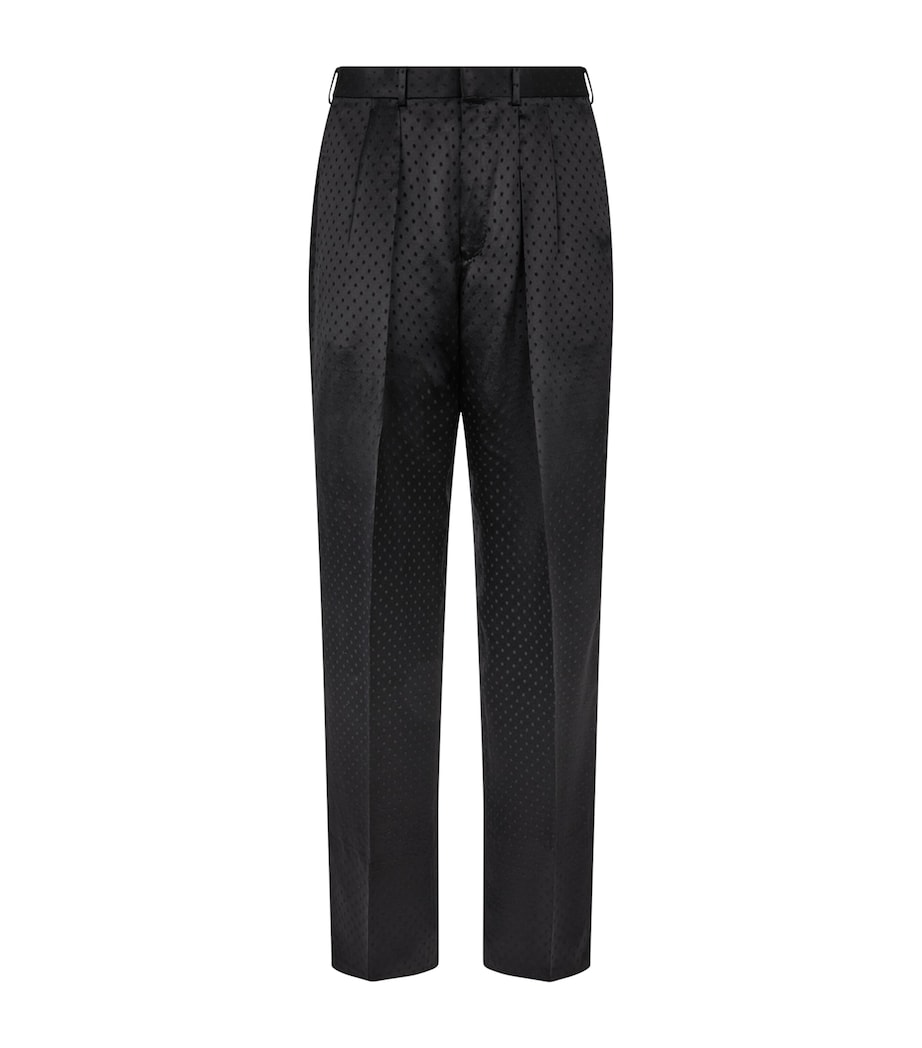 Silk-Blend Wide-Leg Trousers NAA Image 1