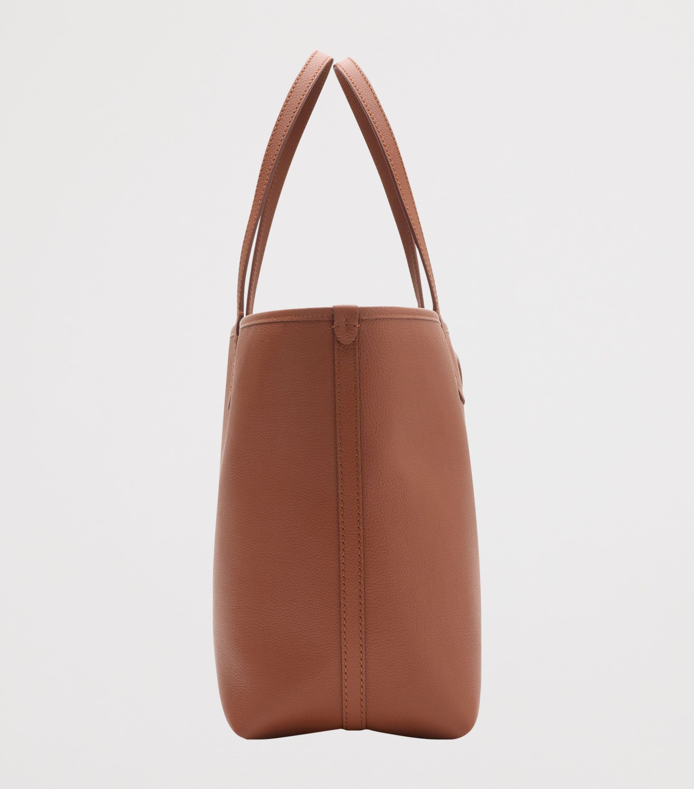 Medium Leather Reversible Bloomsbury Tote​ Bag GINGERGINGER BREAD Image 5