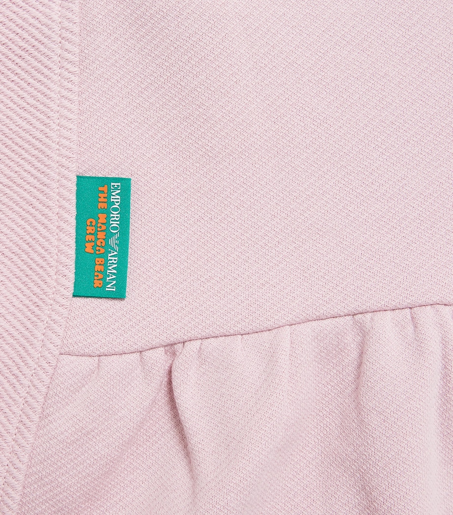 Cotton Graphic Mini Dress U4218 BURN LILAC Image 3