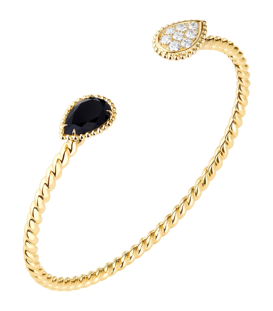 Boucheron Yellow Gold, Diamond and Onyx Serpent Bohème Bangle Yellow Gold Image 1