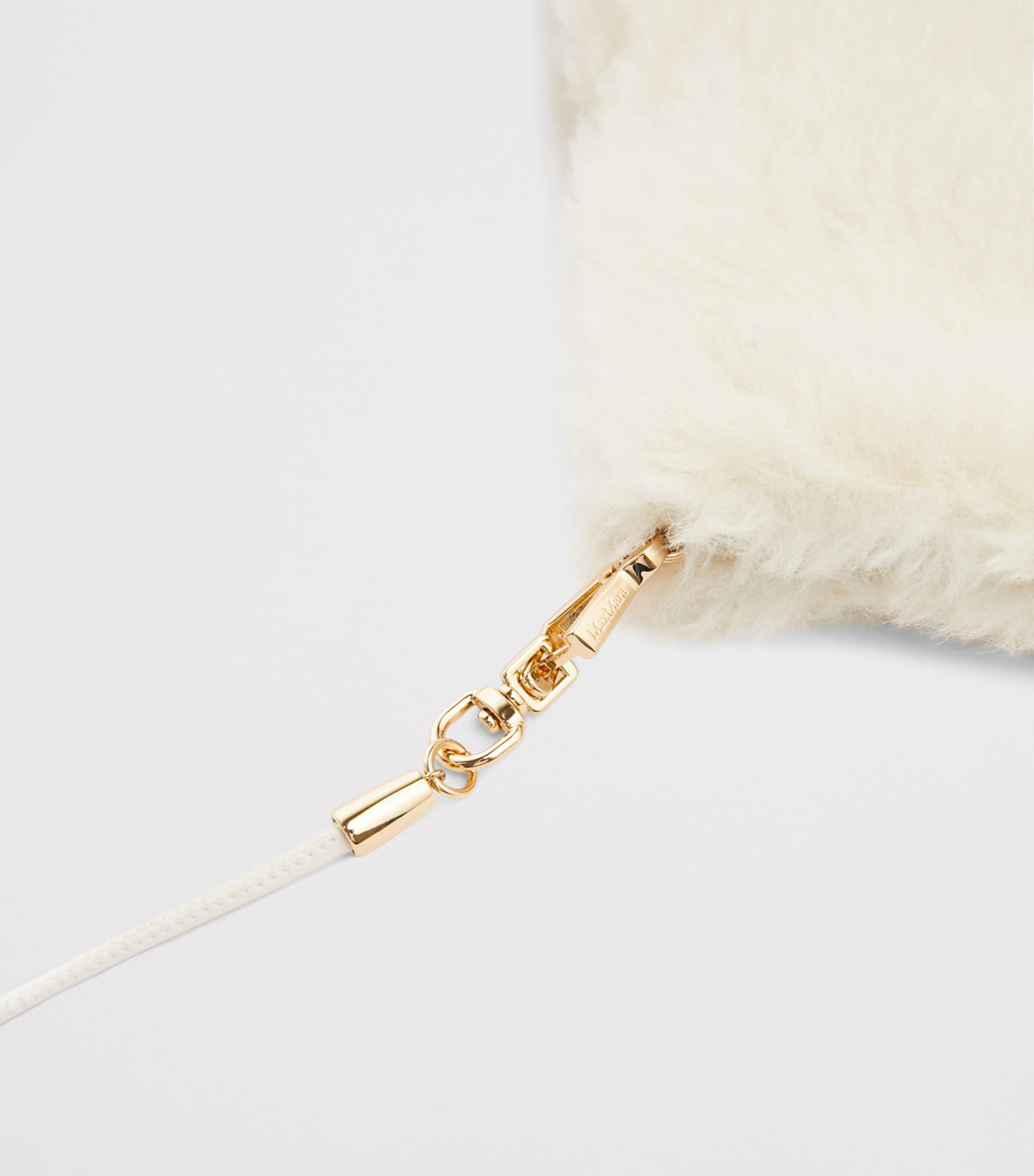 Max Mara Alpaca-Wool-Silk Gloves Optical White Image 3