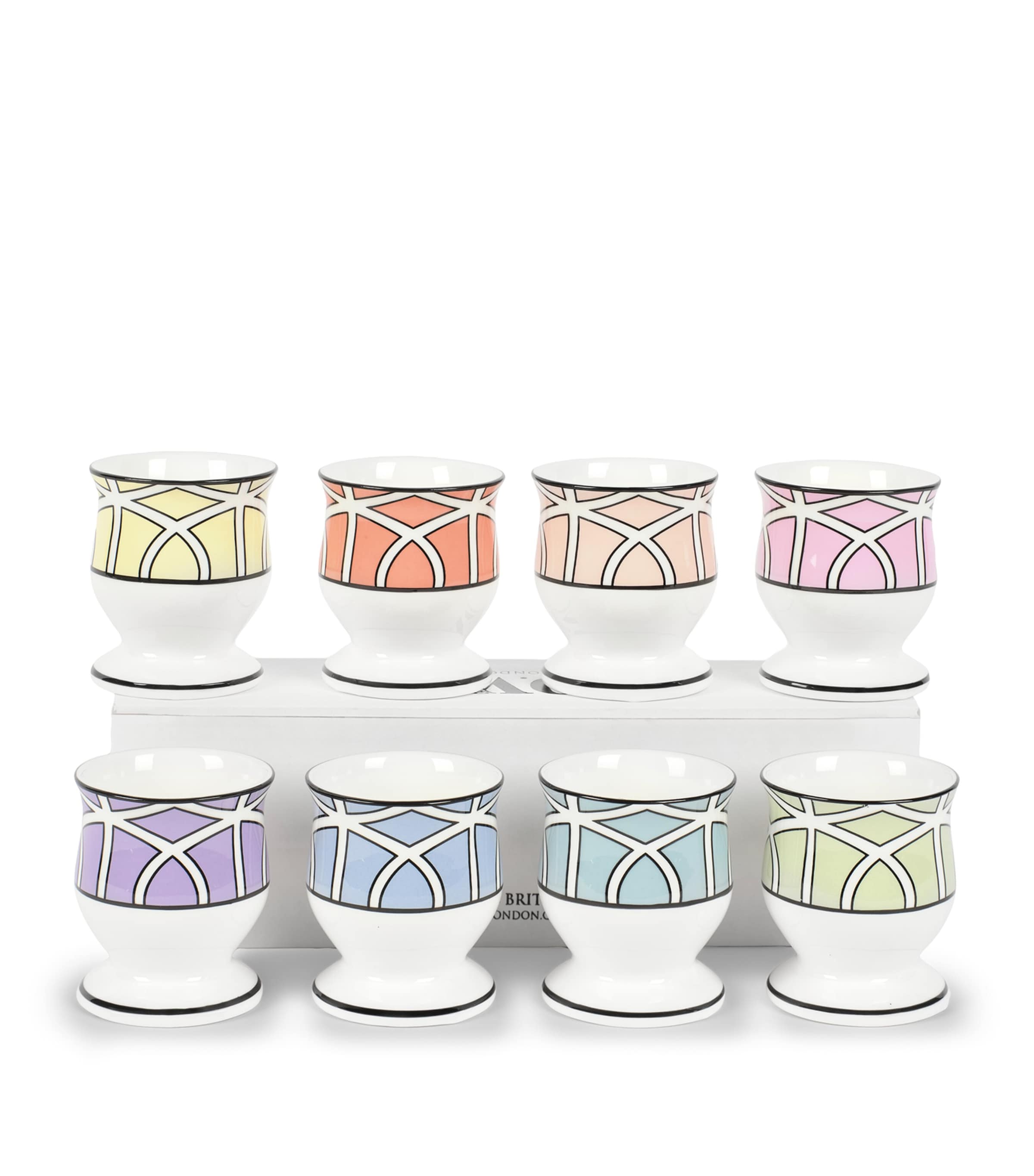O.W.London Bone China Loop Egg Cups (Set of 4) Ombre Image 3