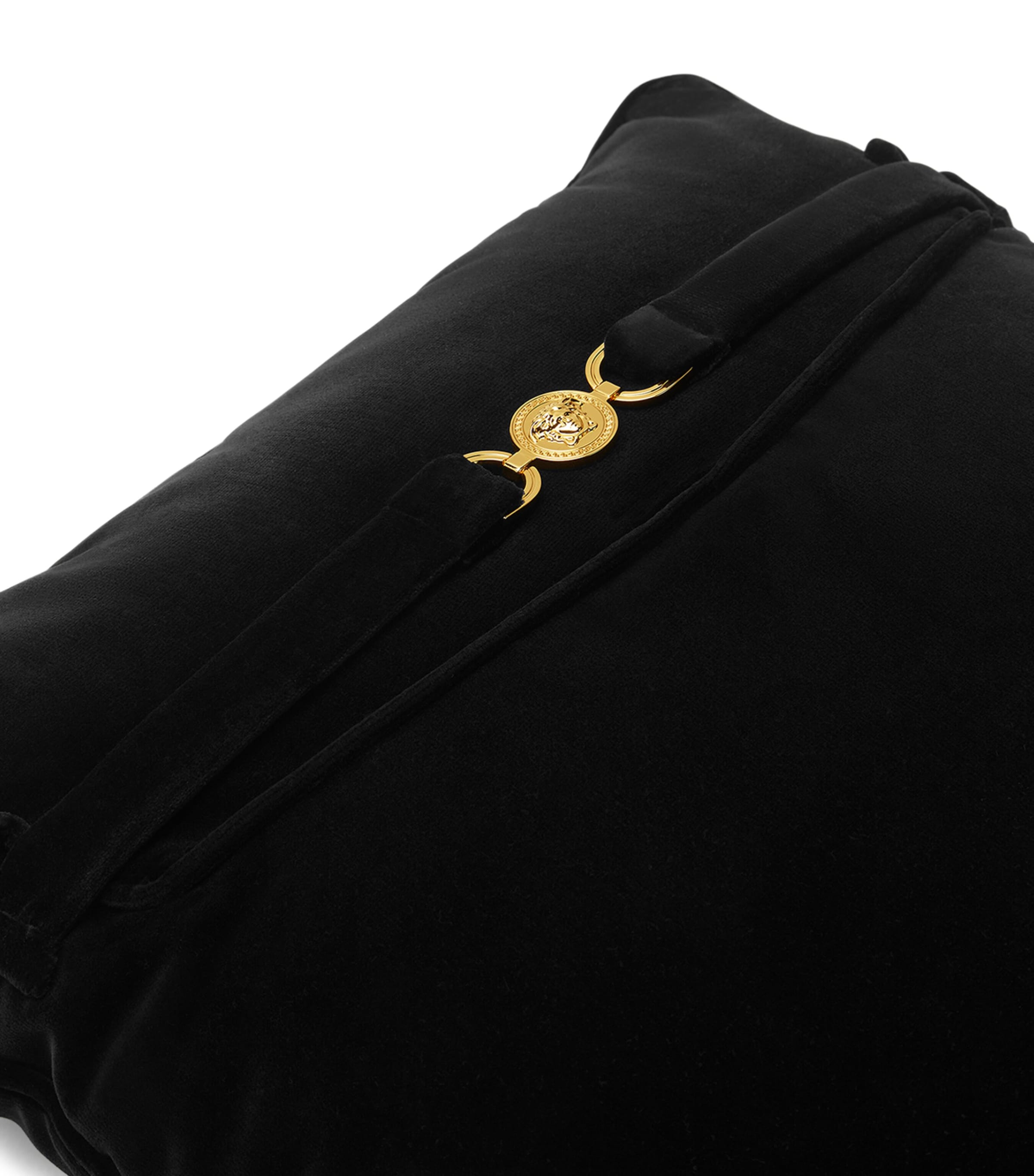 Versace Velvet Medusa '95 Cushion (45cm x 45cm) Black Image 3