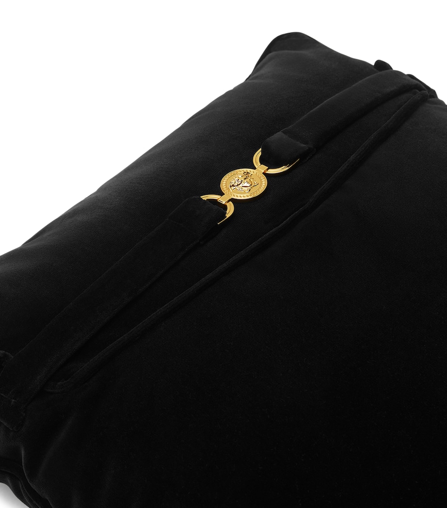 Versace Velvet Medusa '95 Cushion (45cm x 45cm) Black Image 3