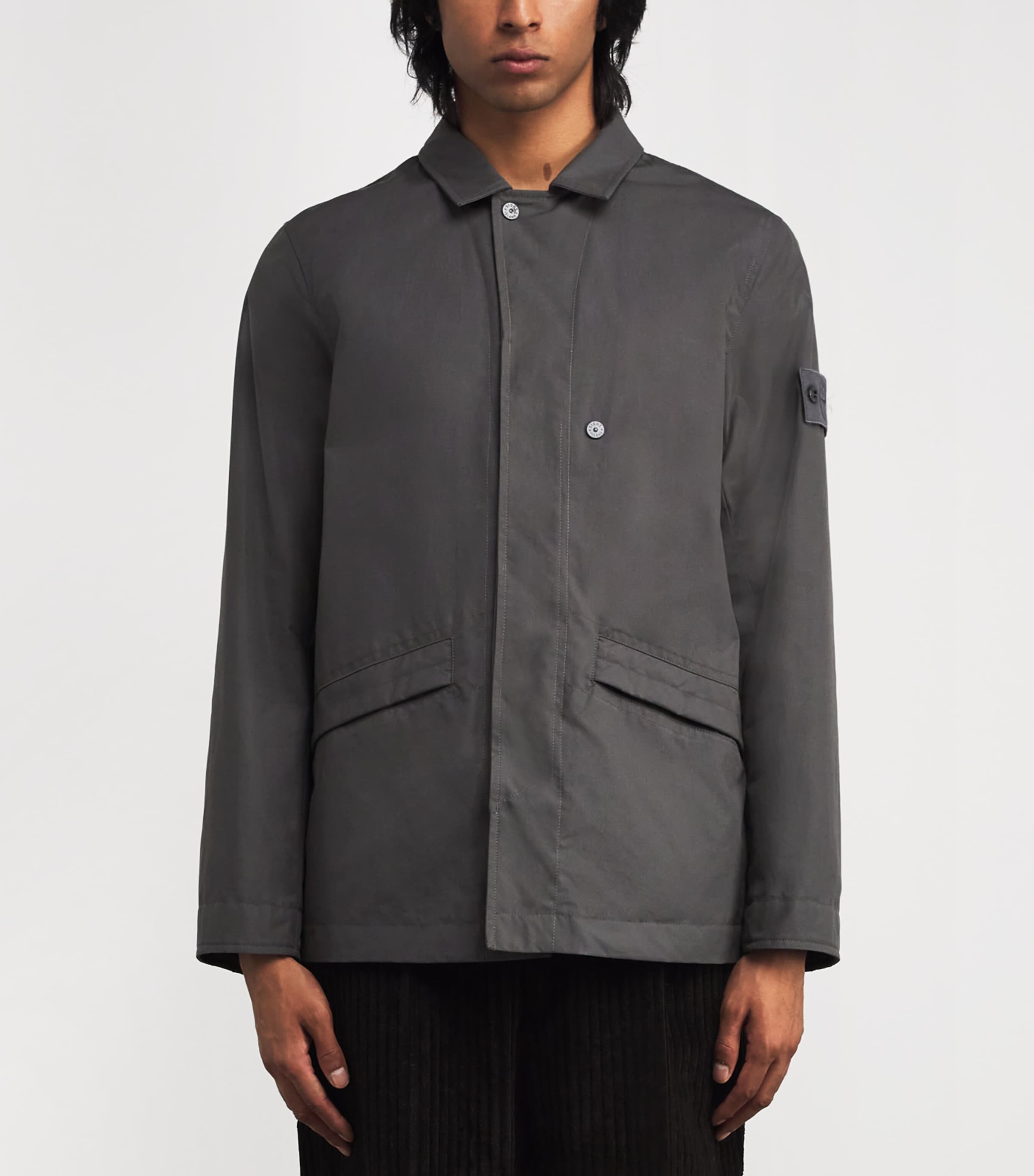 GHOST PIECE Cotton Canvas Water-Repellent Jacket V0067 Image 3