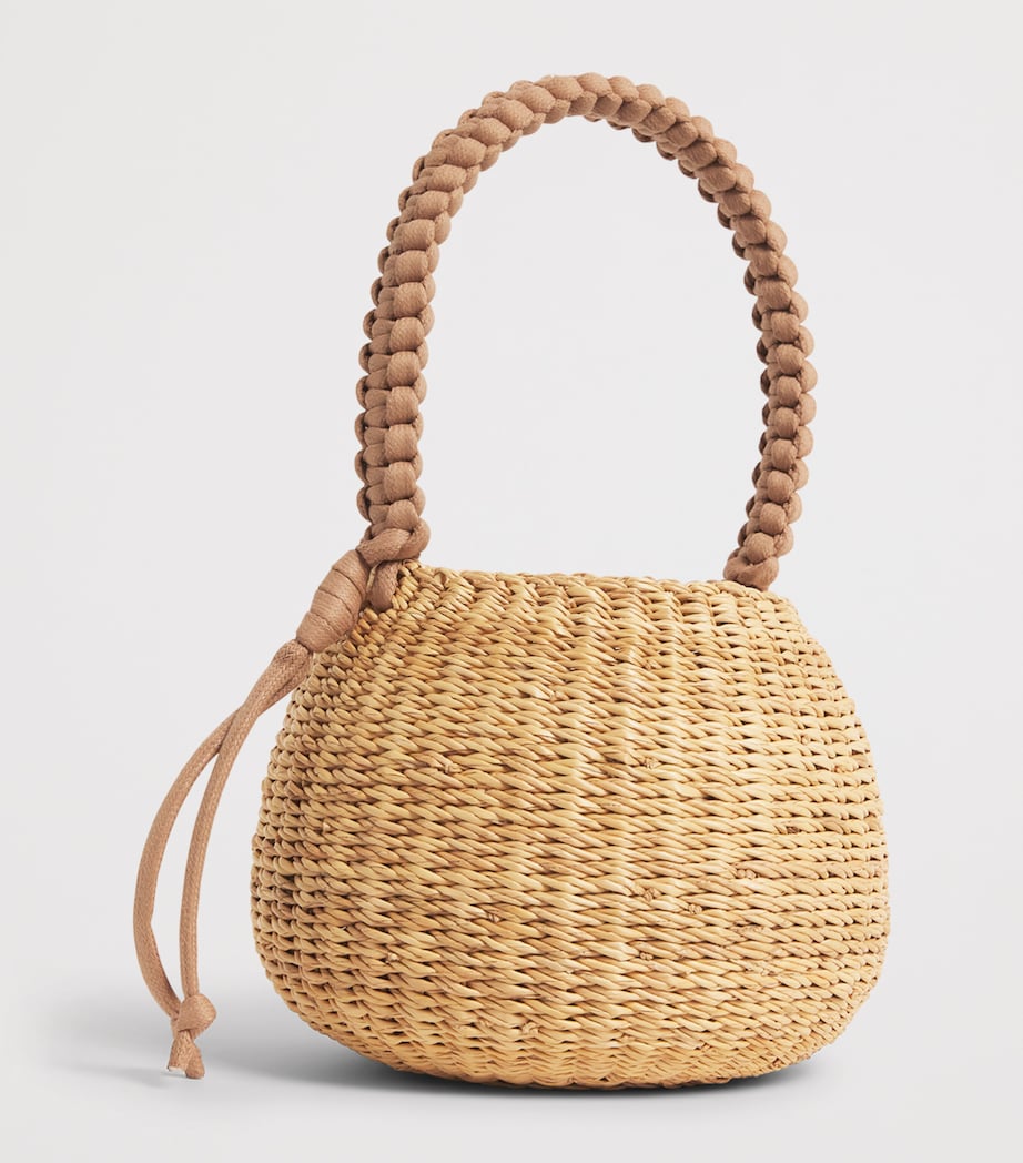 Muun Straw Lily Anne Top-Handle Bag Natural Image 3