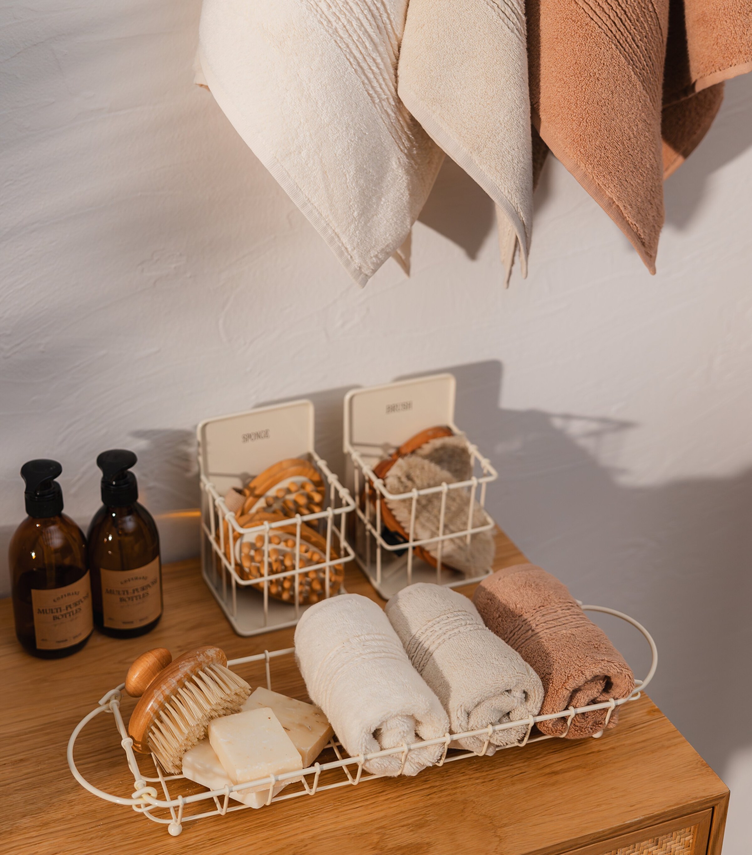 Organic Cotton Galata Face Cloth (30cm x 40cm) DARK PEACH Image 2