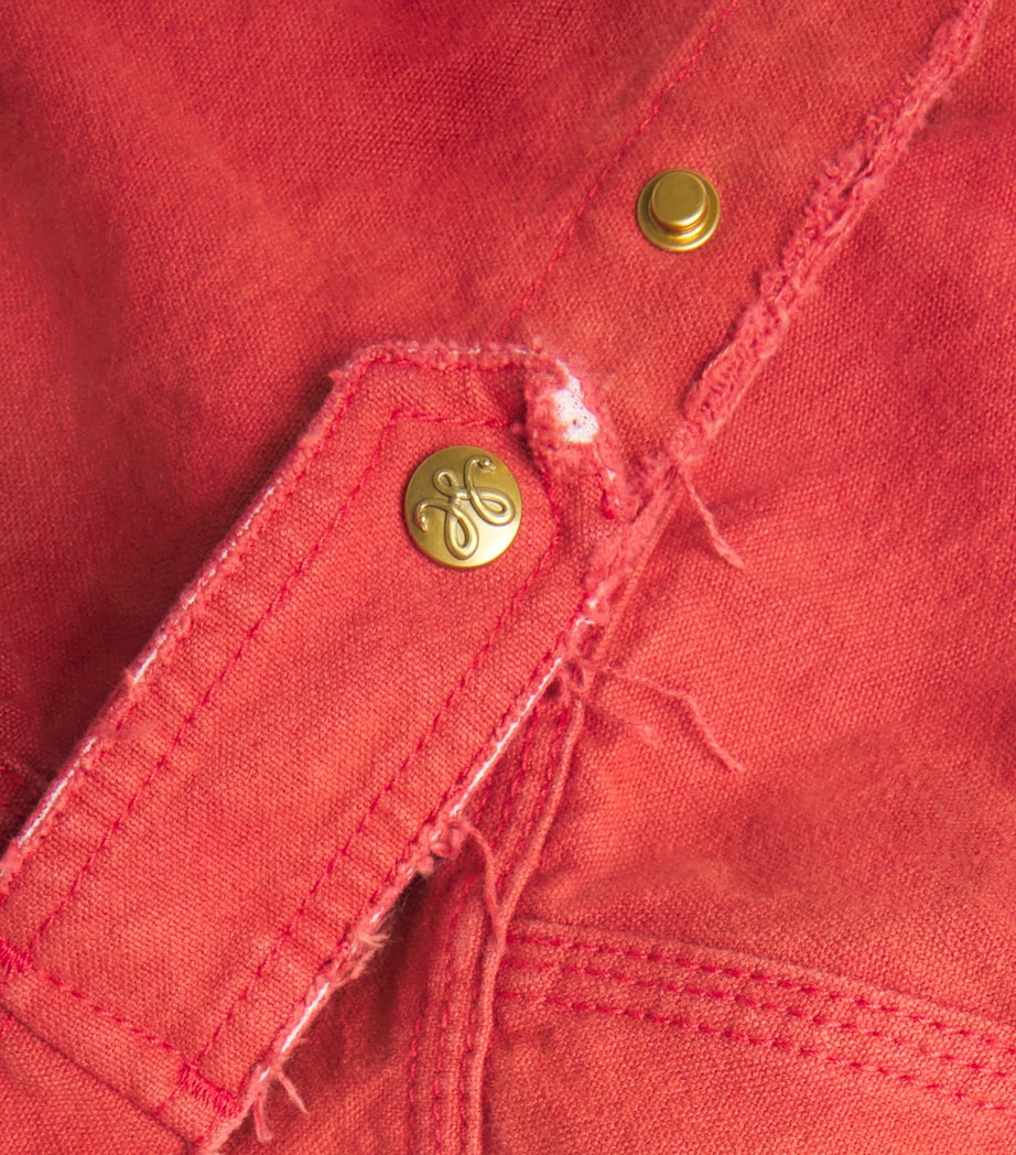 Cotton Canvas Stockton Jacket RED Image 5