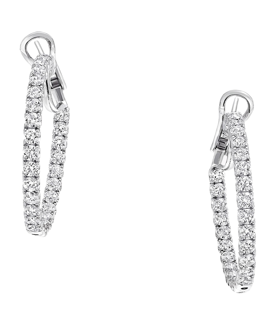 White Gold and Diamond Classic Graff Earrings WHITE GOLD Image 1