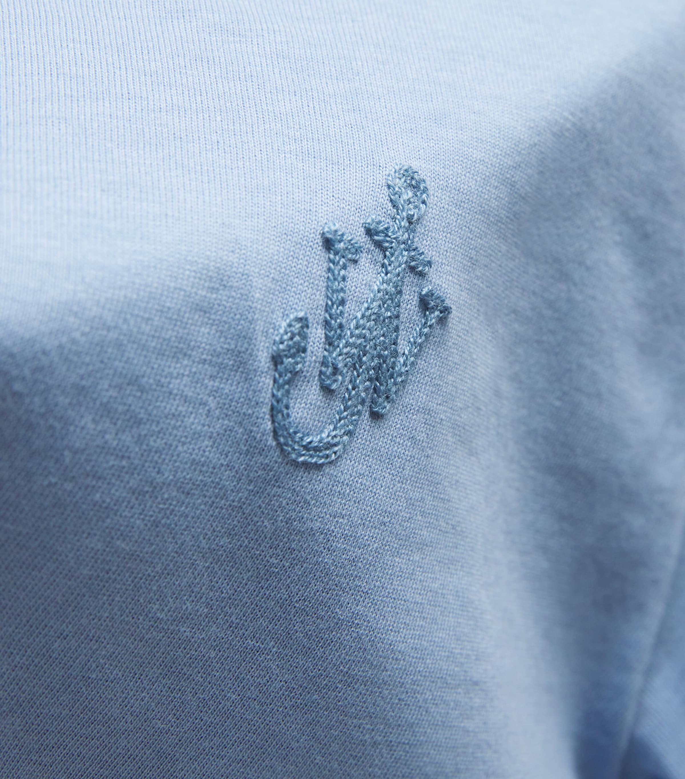 Cotton Logo T-Shirt STEEL BLUE Image 5