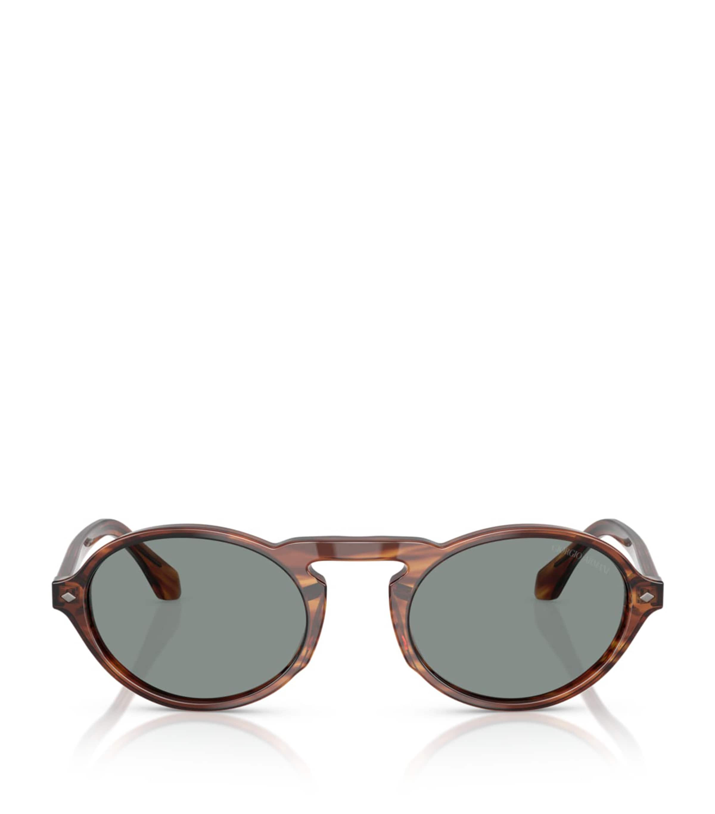 Giorgio Armani Tortoiseshell Oval Sunglasses Image 1