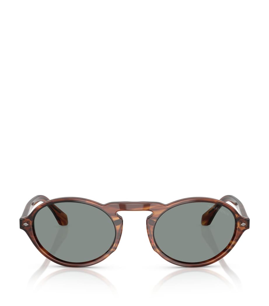 Giorgio Armani Tortoiseshell Oval Sunglasses Image 1