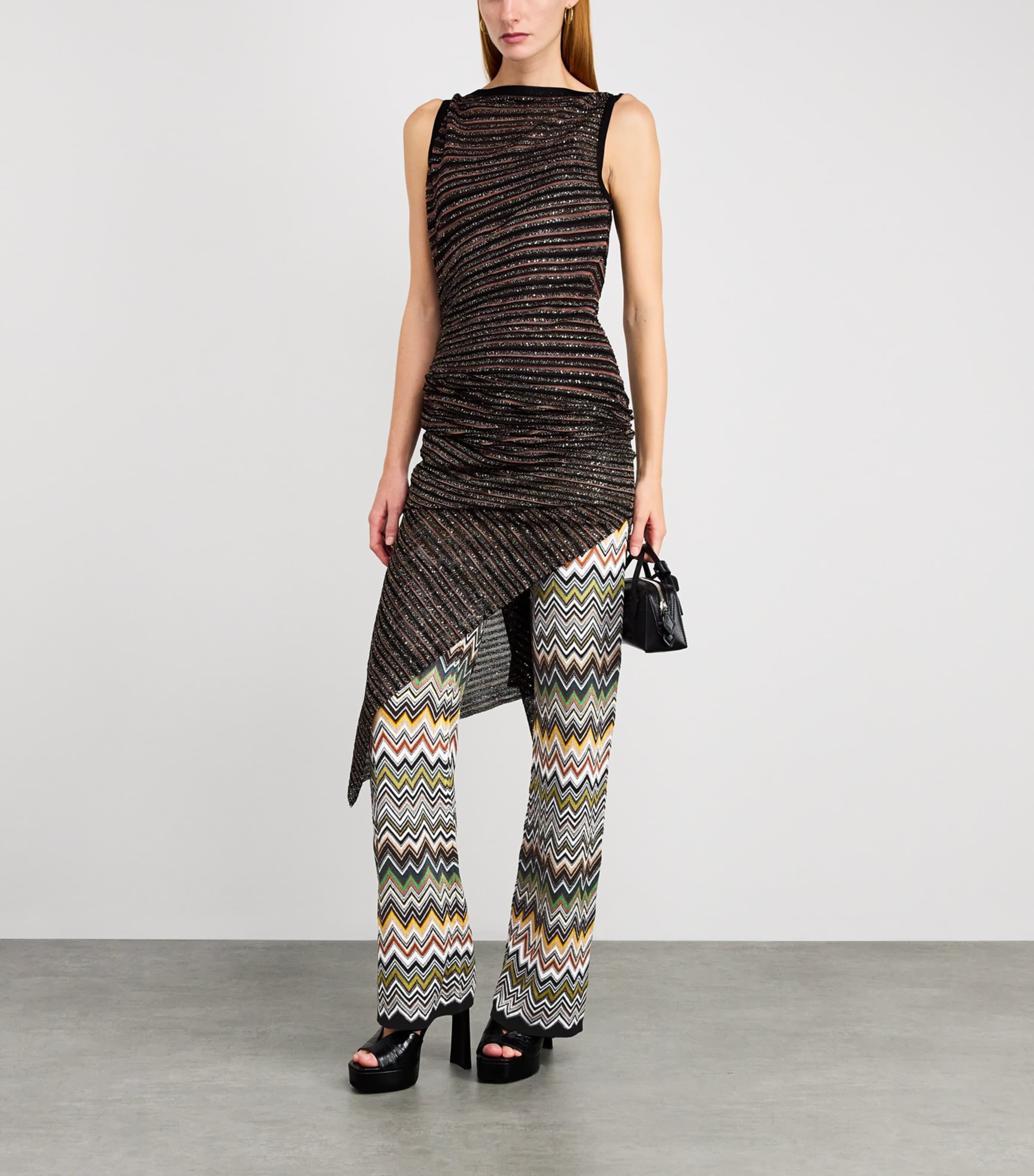 Zigzag Flared Trousers SM9TA MULTICOLOR Image 2