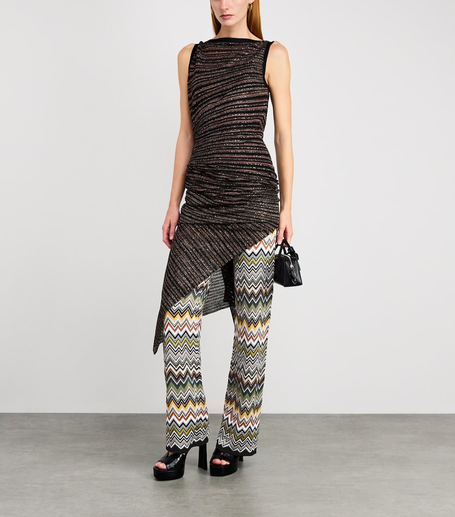 Zigzag Flared Trousers SM9TA MULTICOLOR Image 2