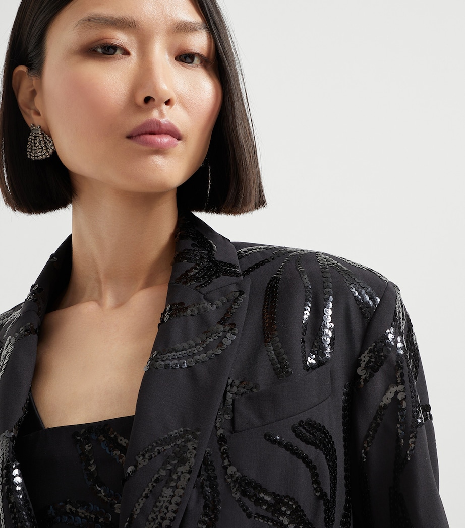 Embellished Single-Breasted Blazer C101 Image 6