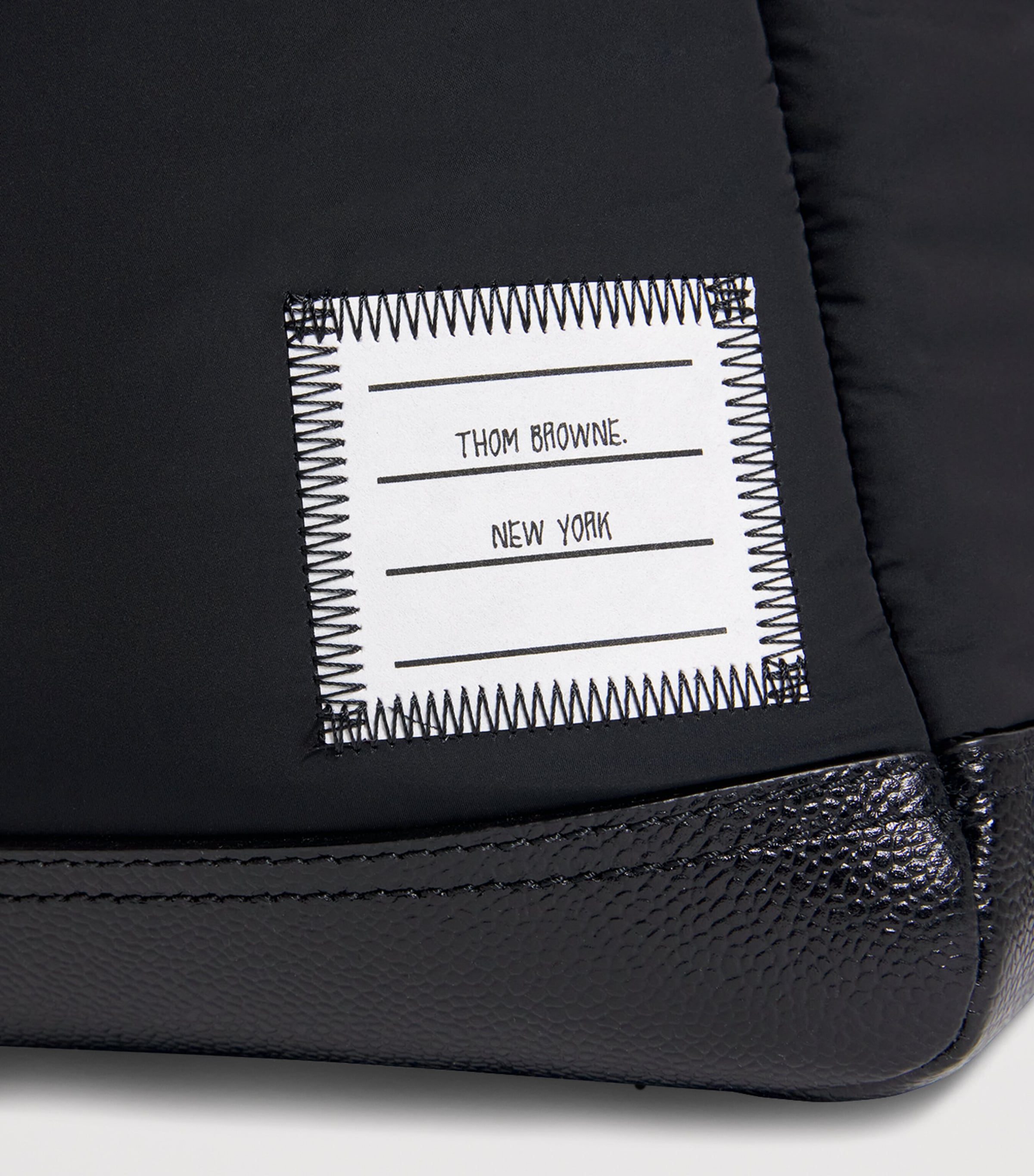 Twill Multi-Pocket Backpack BLACK Image 4