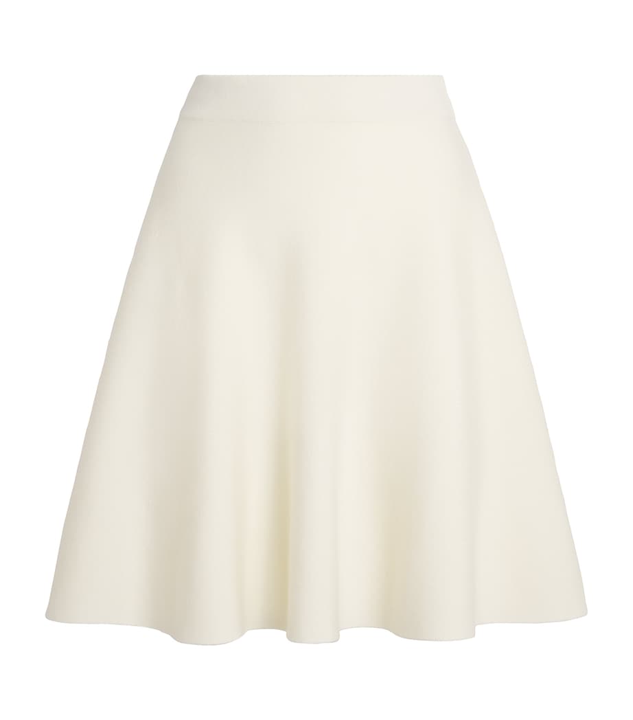 Virgin Wool Knit Midi Skirt SILK Image 1