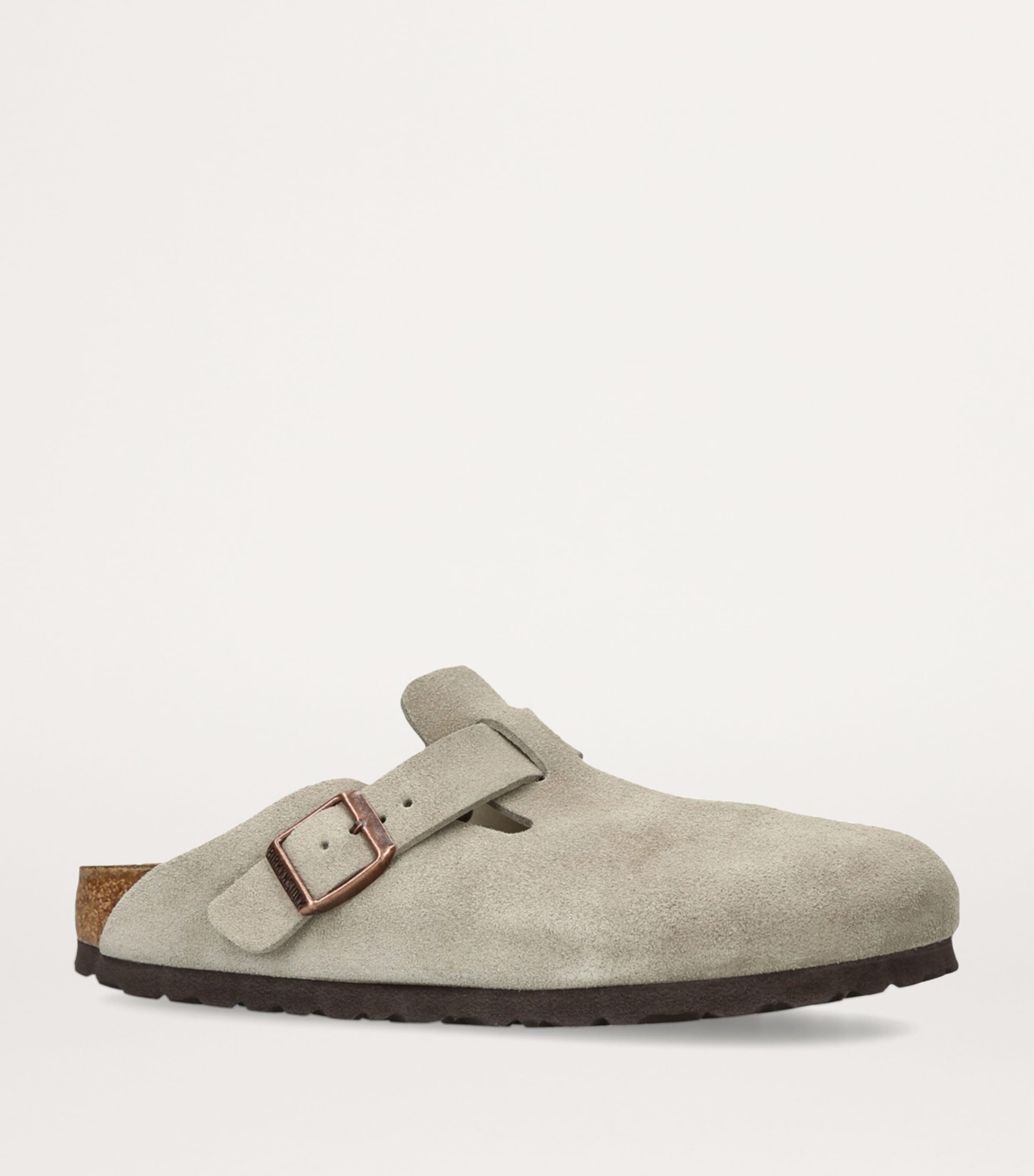 Suede Boston Clogs TAUPE Image 3