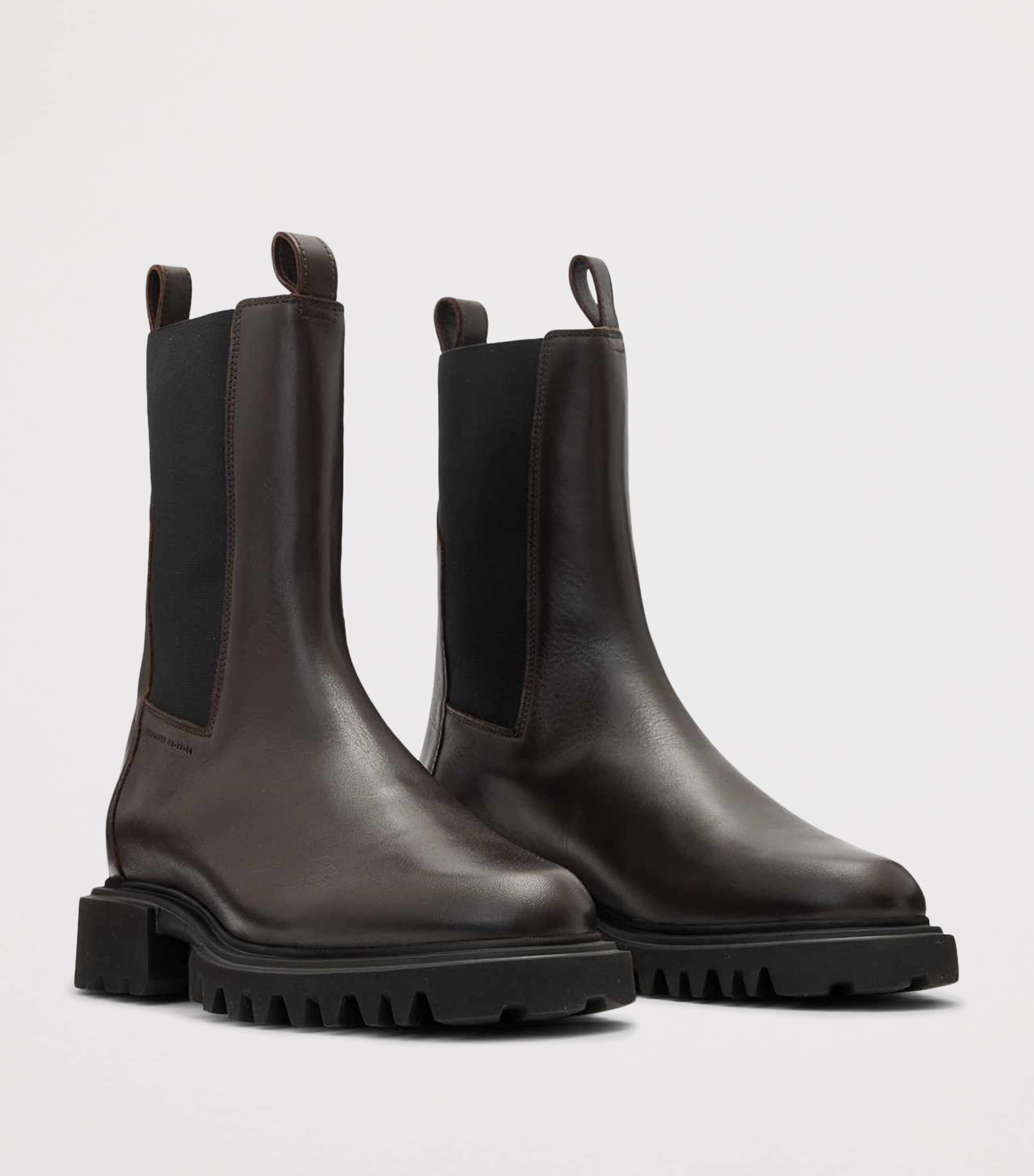 Leather Hallie Chelsea Boots BROWN Image 2